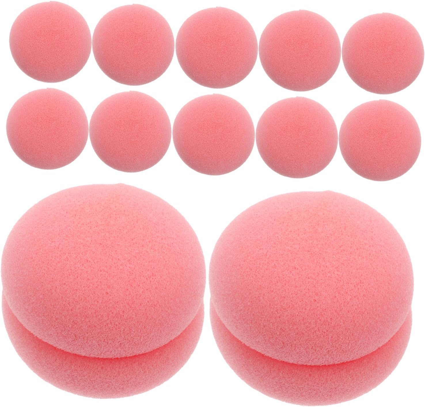 Ibasenice 12 Pcs Heatless Hair Curlers Soft Sponge Rollers for Effortless Overnight Curls Comfortable Hairdressing Tools for Women for Home Salon Styling Pink image number 4
