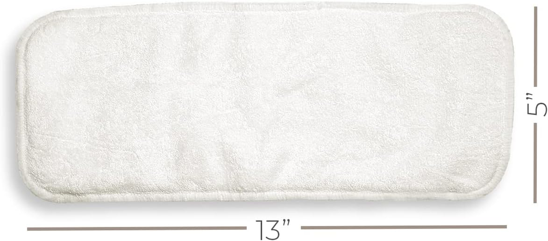 (10 Pack, Soft Bamboo) - Bamboo Cloth Nappy Inserts for Pocket or Cover Nappies from Nora'S Nursery - One Size Fits All (10 Pack, Soft Bamboo) image number 2