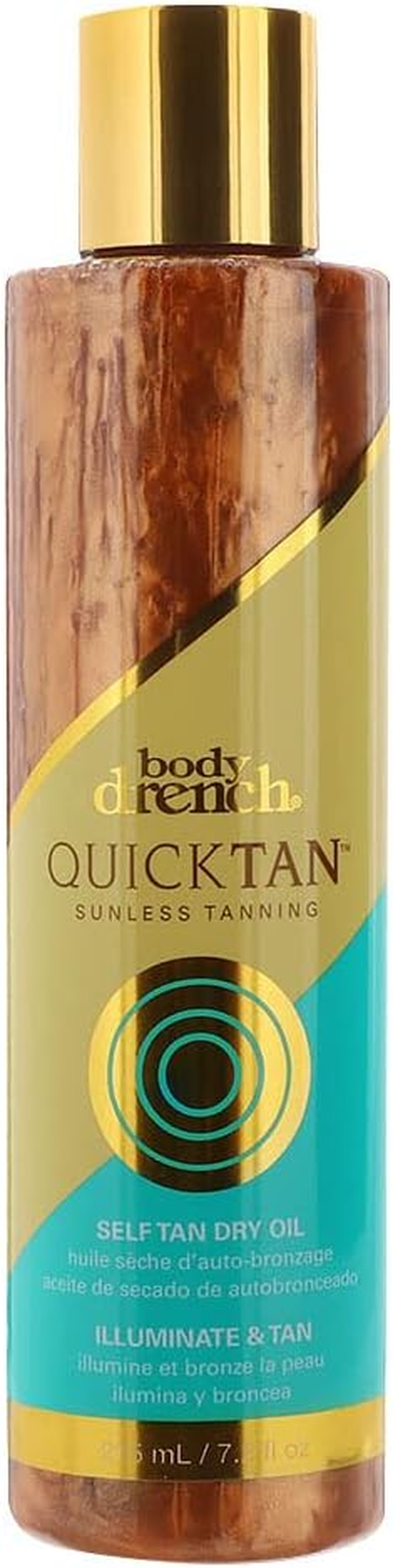 Body Drench Quick Tan Instant Wash-Off Self Tanner &ndash; 24-Hour Sunless Self Tanning Lotion for Face & Body, Natural-Looking Bronze Glow, Fake Tan 6 Fl Oz