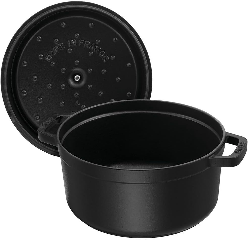 Staub La Cocotte round 40509-480 Pico Cocotte round Black 6.3 Inches (16 Cm) Small, Both Handed Casting, Enameled Pot, Induction Compatible, Japanese Authentic Product image number 6