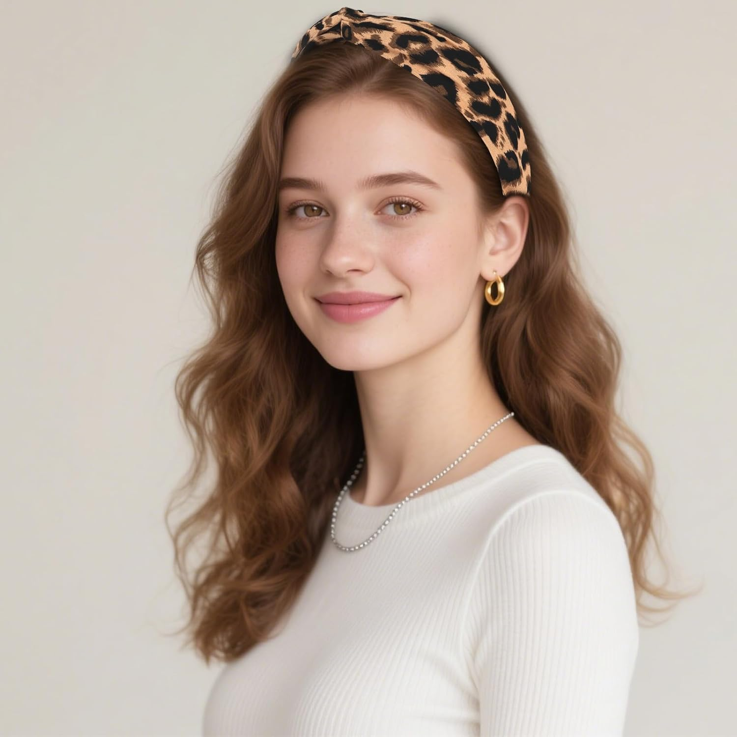 Pruadeor Pack of 4 Women'S Fashion Leo Hair Bands for Women Hair Accessories image number 3