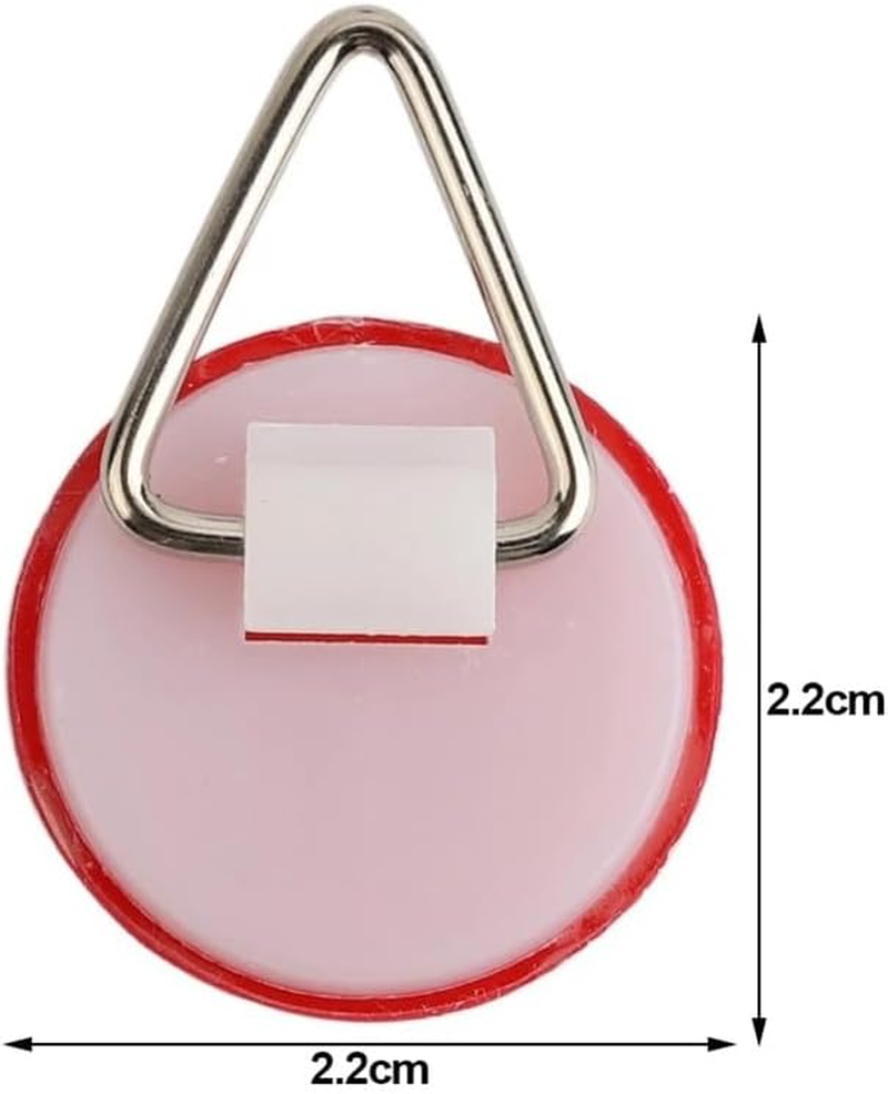 20X Disc Plate Hangers Picture Hanging Self Adhesive Stick on Invisible Hooks image number 3