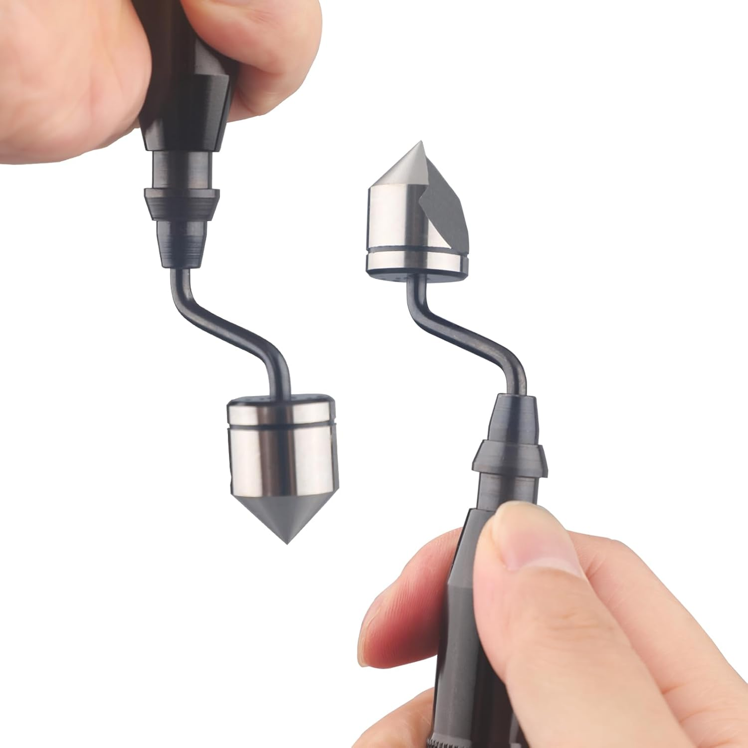 Deburring Countersink Tool Set, Askwhy RD16.5-BC1651 Countersink Hand Reamer, Great Burr Remover Hand Tool for Wood, Plastic, Aluminum, Copper and Steel - Blue image number 2