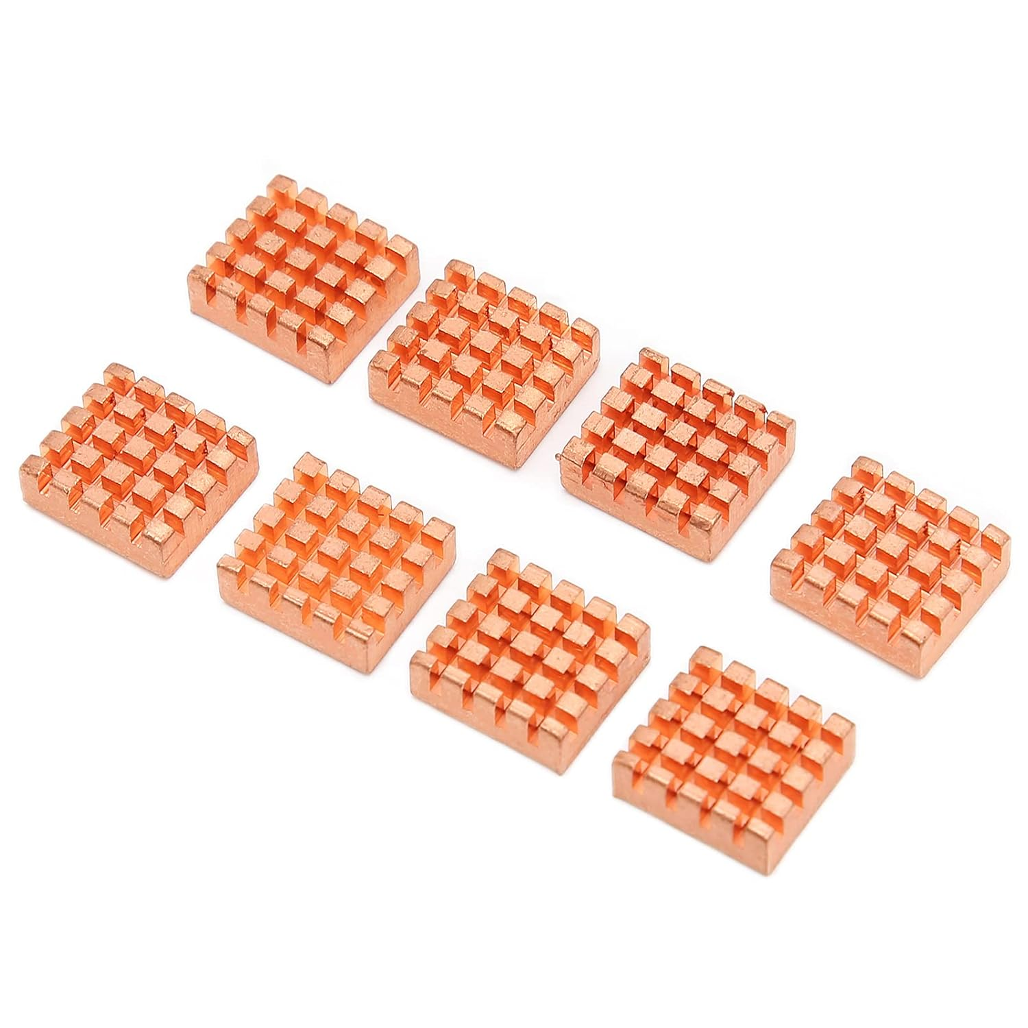 Pure Copper Heatsink 8Pcs, High Heat Dissipation for Motherboard Graphics Card Cooling image number 5