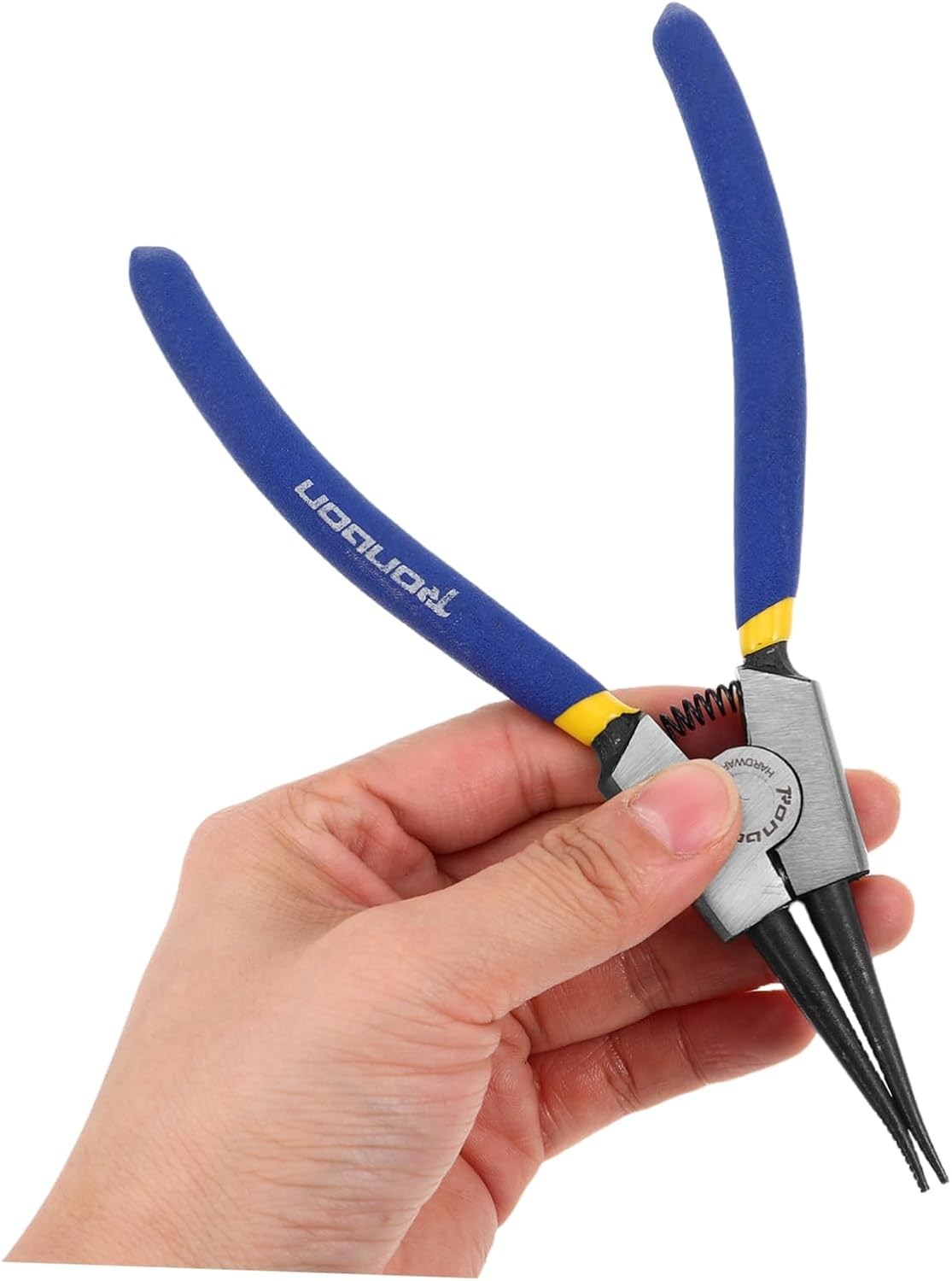 Tofficu 2Pcs Locking Pliers Bent Nose Circlip Tools for Internal External High for Automotive Repairs Efficient Installation Removal image number 5