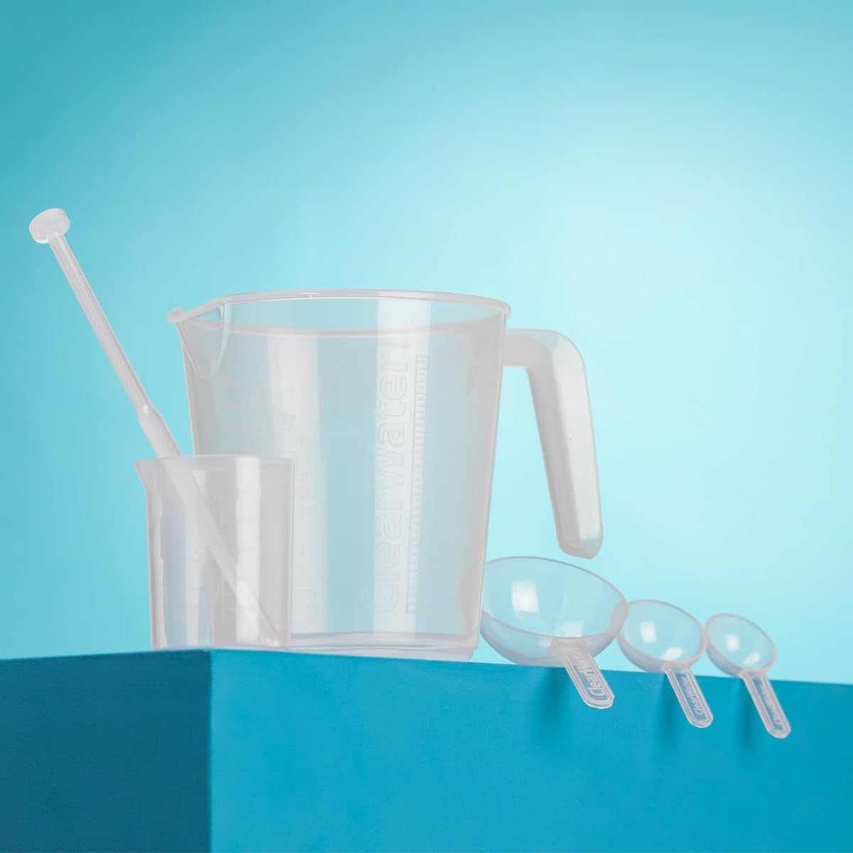 Clearwater CH0032 Measuring Set for Swimming Pool and Hot Tub Chemical Treatment, Transparent, 19.5 Cm*13.0 Cm*18.0 Cm image number 4