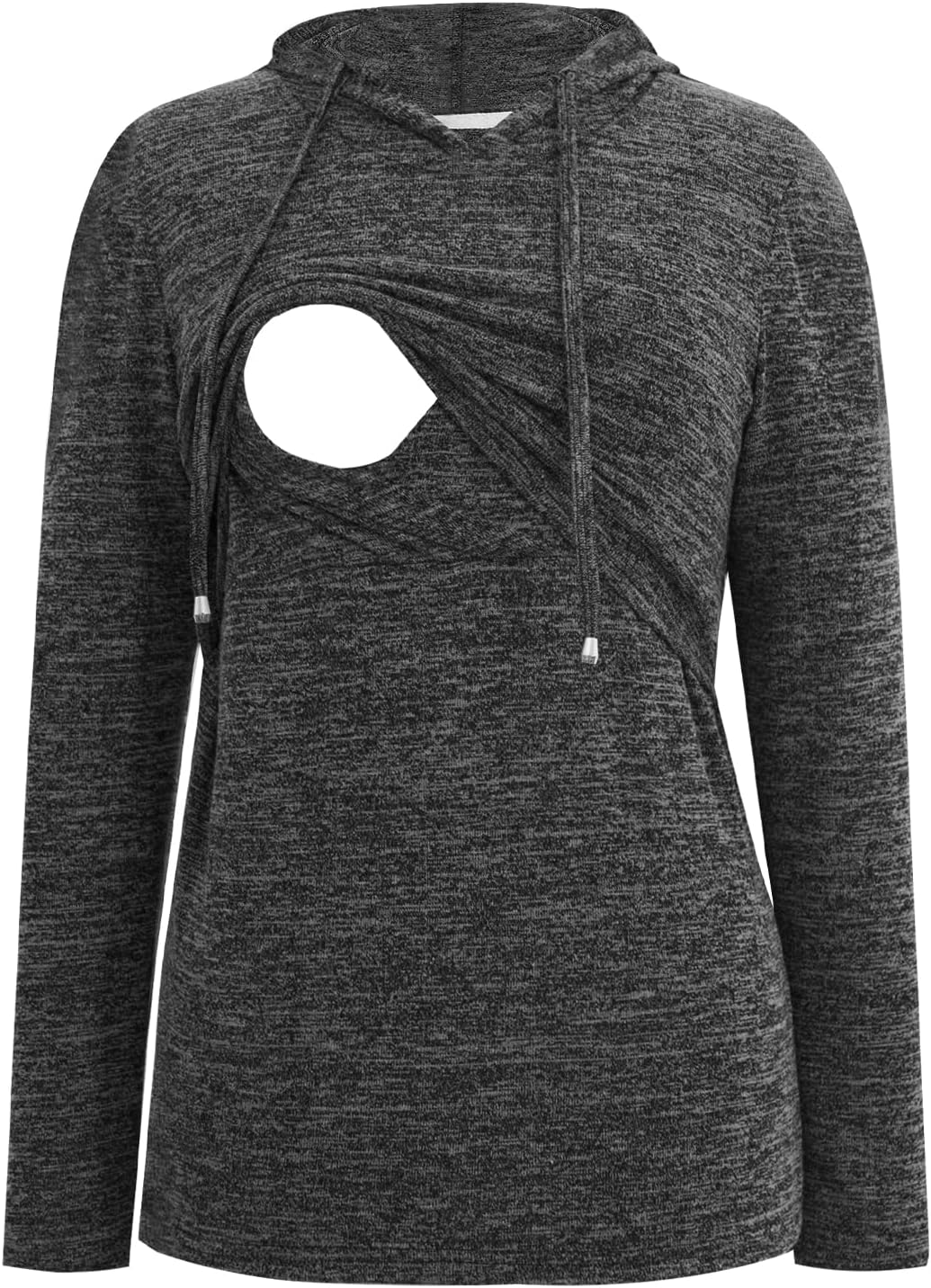 Smallshow Women'S Nursing Tops Long Sleeve Breastfeeding Shirt Hoodie