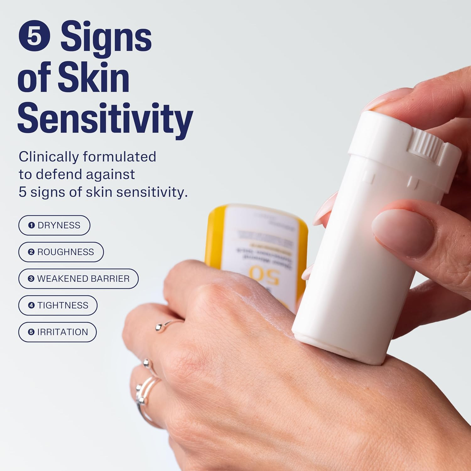 Cetaphil Sheer Mineral Sunscreen Stick for Face & Body, 0.5Oz, 100% UVA/UVB Mineral Sunscreen: Zinc Oxide & Titanium Dioxide, Broad Spectrum SPF 50, for Sensitive Skin image number 2