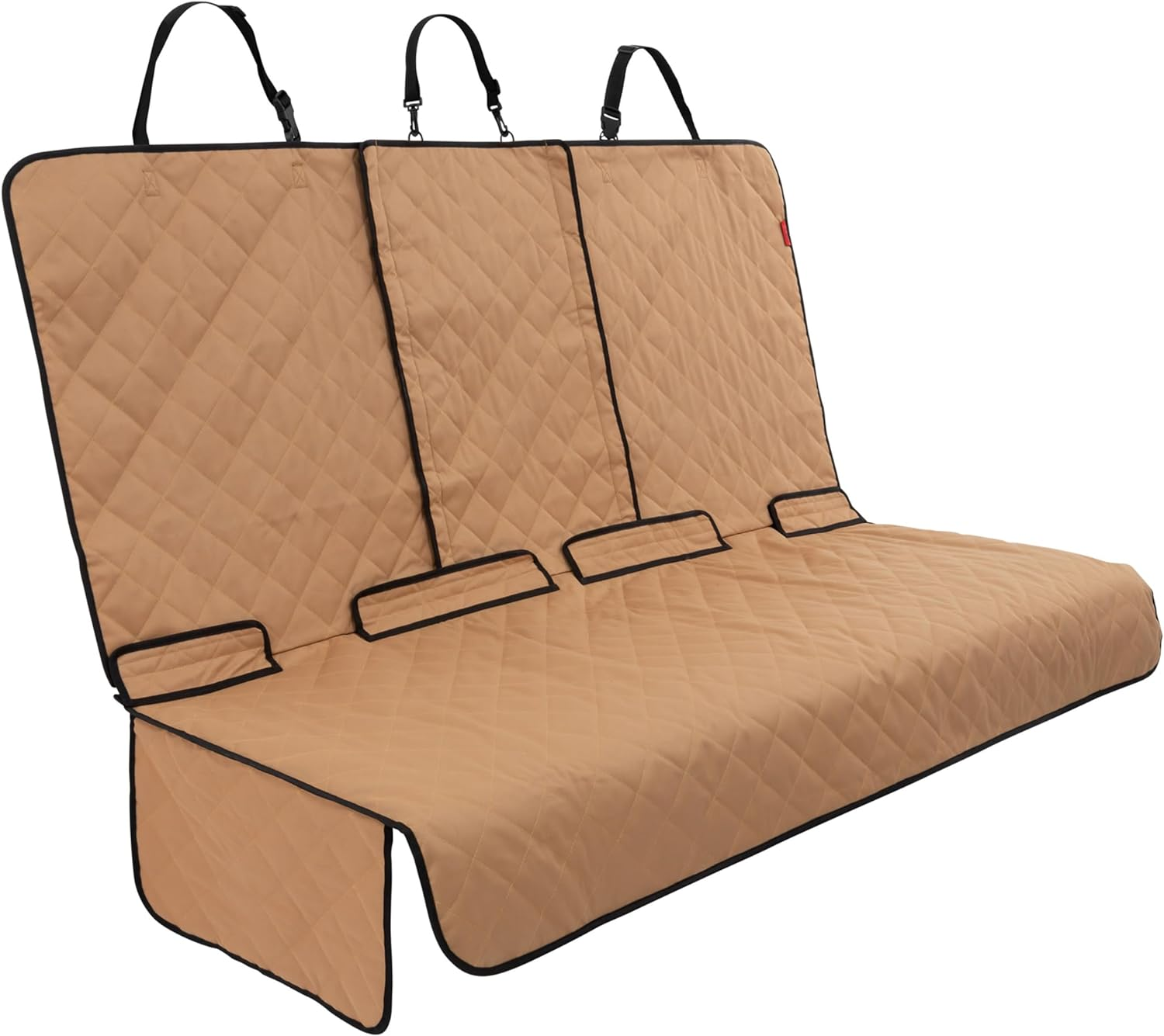 Lusso Gear Dog Car Seat Cover for Back Seat - 100% Waterproof Dog Hammock - Padded Headrest and Mesh Window - Passenger Compatible Rear Car Seat Cover - Fits Trucks, Suvs, Cars