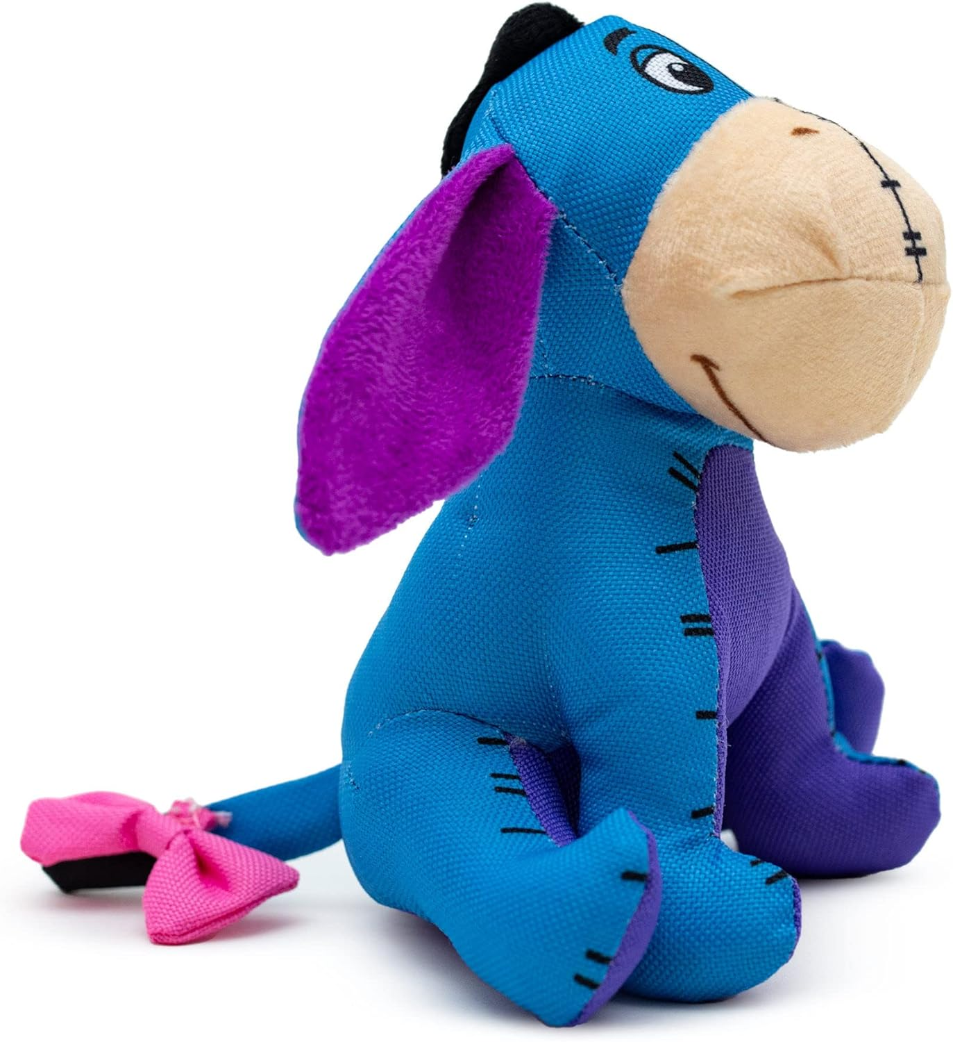 Buckle-Down Disney Dog Toy, Winnie the Pooh Eeyore Sitting Pose Blue Pet Toy, Ballistic Nylon Plush image number 2