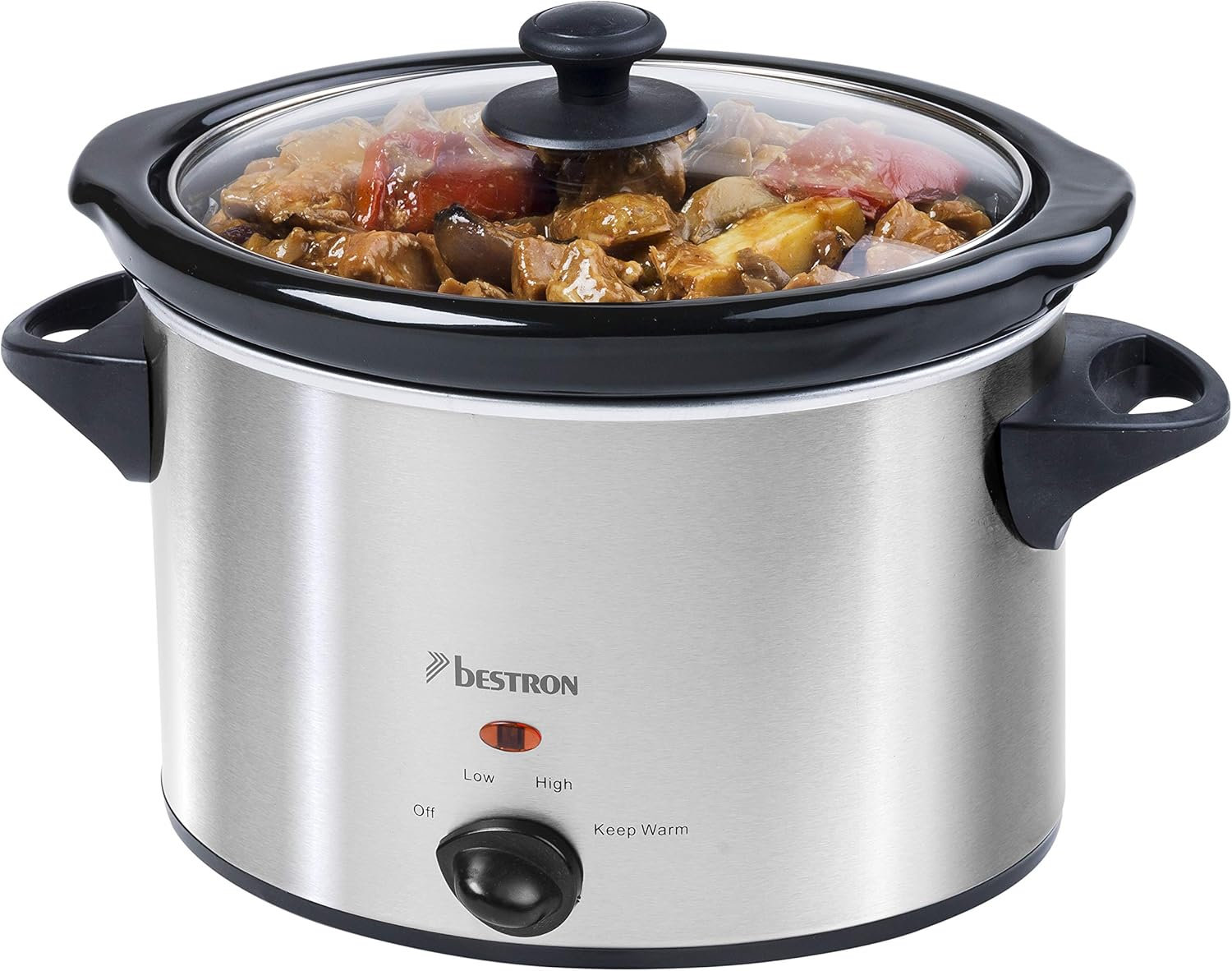 Bestron ASC350 Slow Cooker, Glass, 180 W, 3.5 Liters image number 3