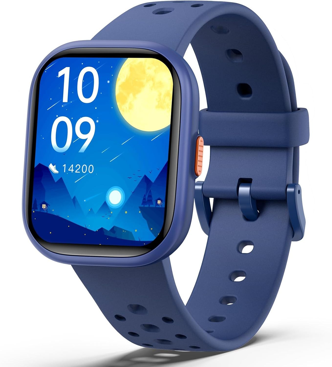 Teslahero Upgraded Kids Smart Watch Fitness Tracker, 1.85" Screen with 12 Puzzle Games, Heart Rate Sleep Monitor, Pedometer, Waterproof Activity Tracker With/Without APP for Boys Girls