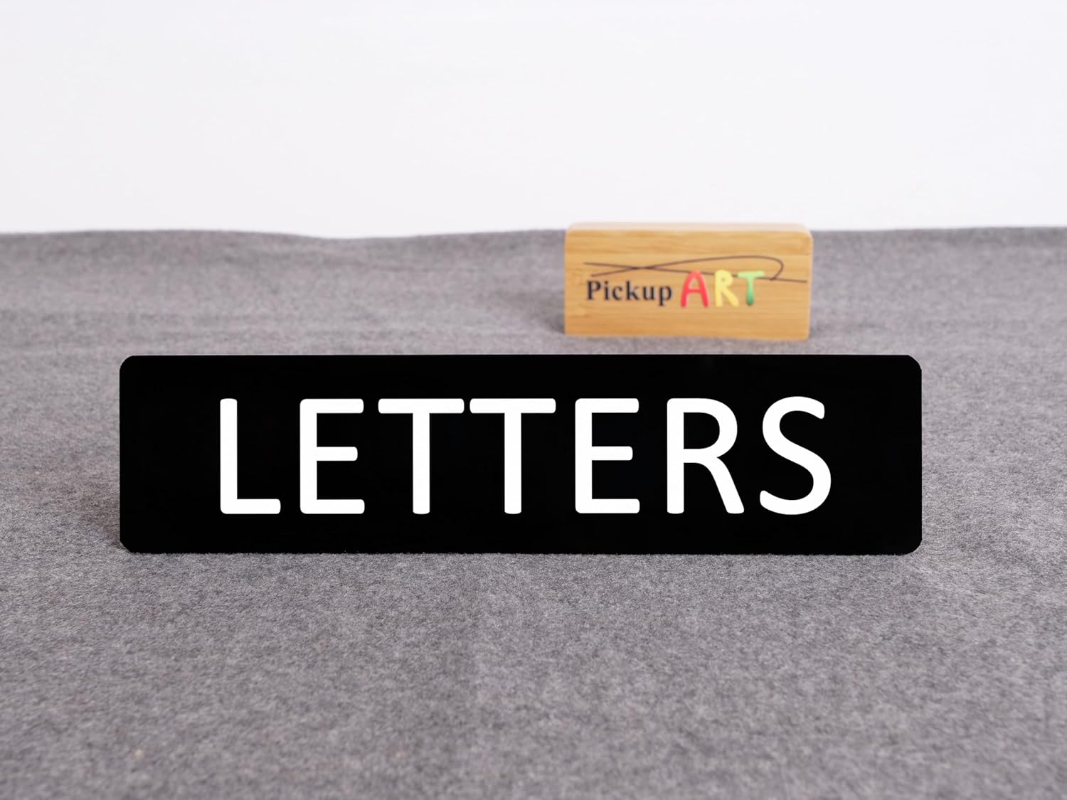 Letters Sign Self Adhesive Plaque Decal on Letterbox Mailbox (20X80Mm, Style 3) image number 6