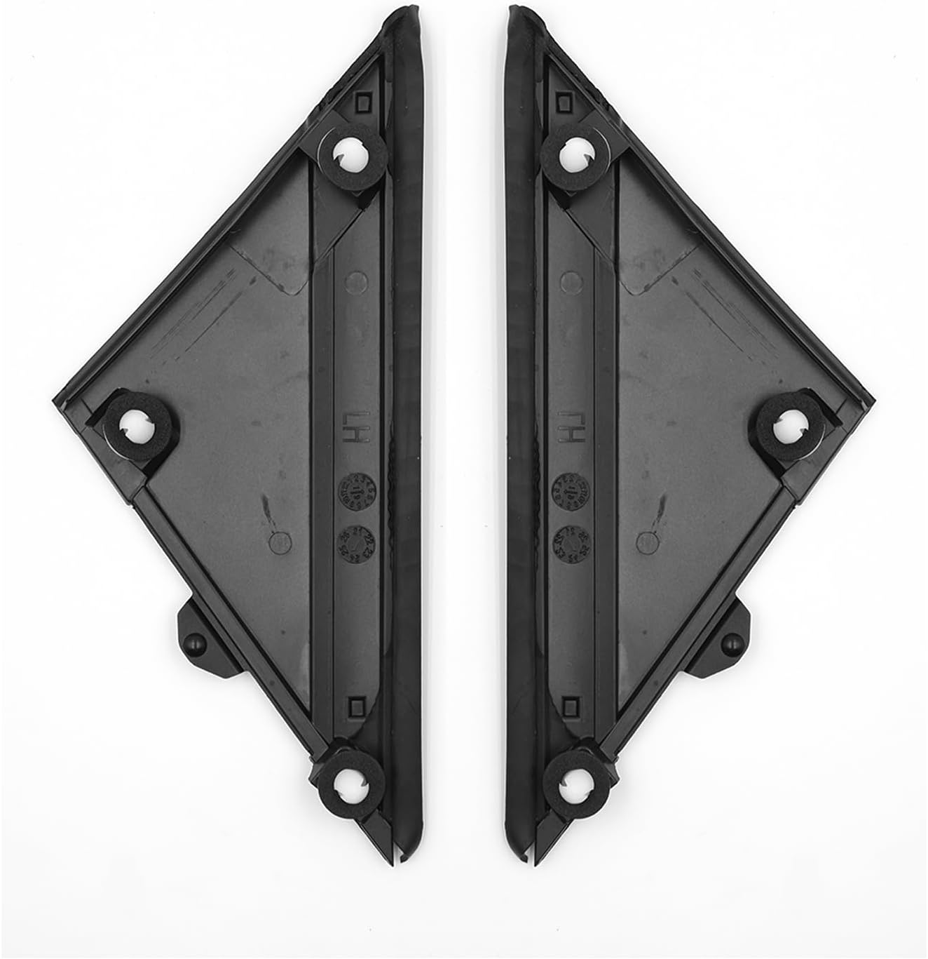 Compatible with 12-17 Fiat 500 MATT Black Left & Right Door Mirror Flag Cover MOLDINGS image number 5