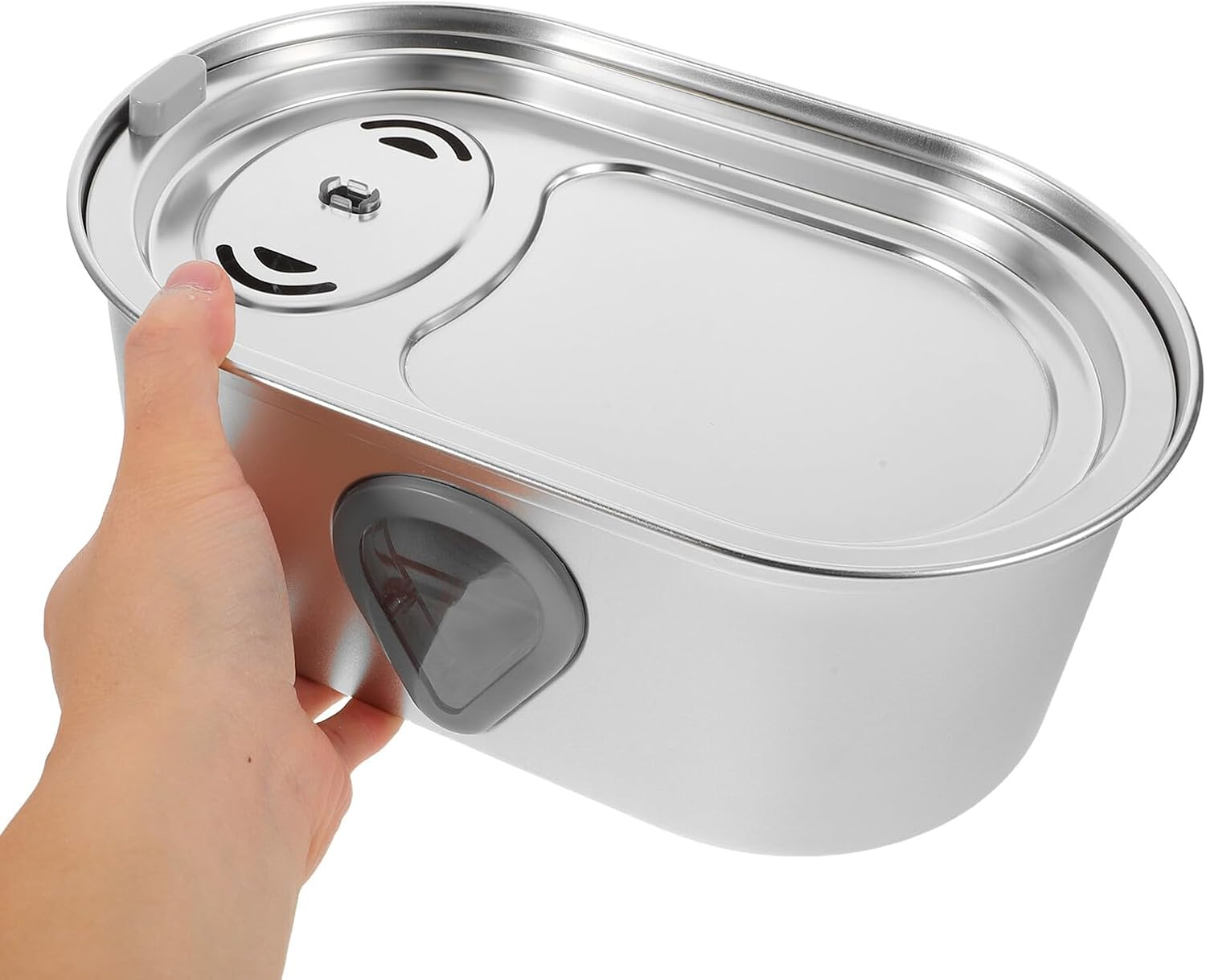 PENIKOKO Stainless Steel Cat Water Fountain Automatic Pet Dispenser Quiet USB Rechargeable Waterer with Innovative Spray for Cats Dogs and Small Pets image number 4