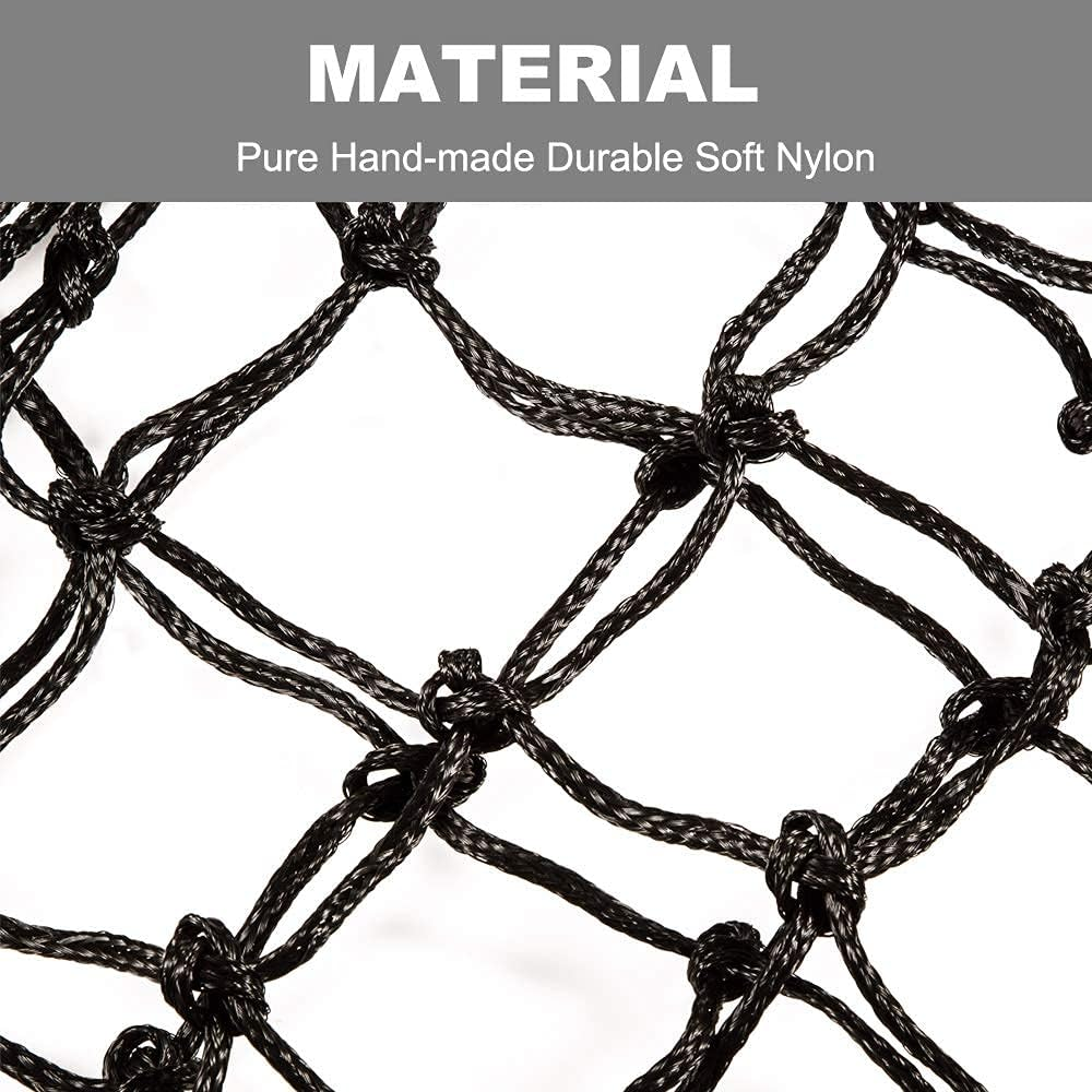 Bloomoak Knotless Slow Feed Hay Net with 2 Carabiner Clips for Horses/Open Top Hanging Hay Bag with Large Capacity for Full Day Feeding/Trailer&hellip; (40" Length - 4" Hole) image number 1