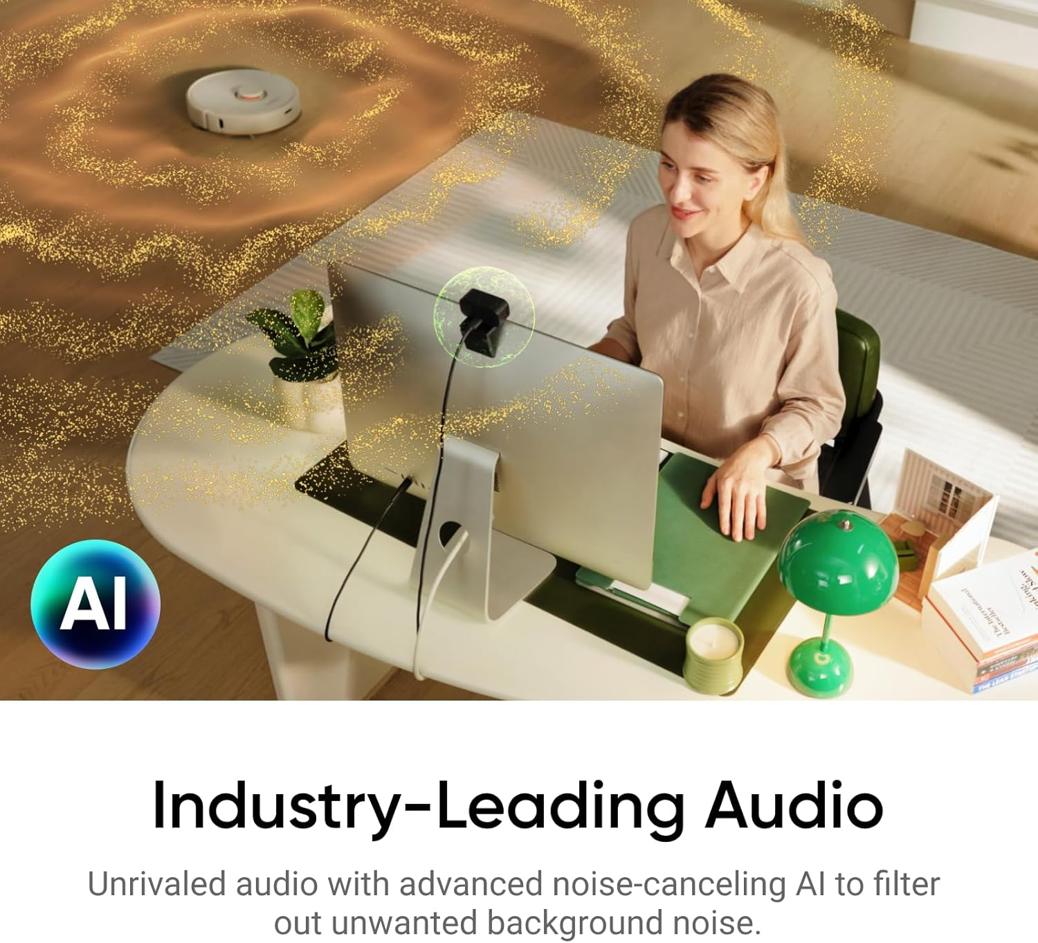 Insta360 Link 2C - 4K Webcam for Pc/Mac, 1/2" Sensor, Auto Framing, HDR, AI Noise-Canceling Mic, Gesture Control for Streaming, Video Calls, Gaming, Works with Zoom, Teams, Twitch & More