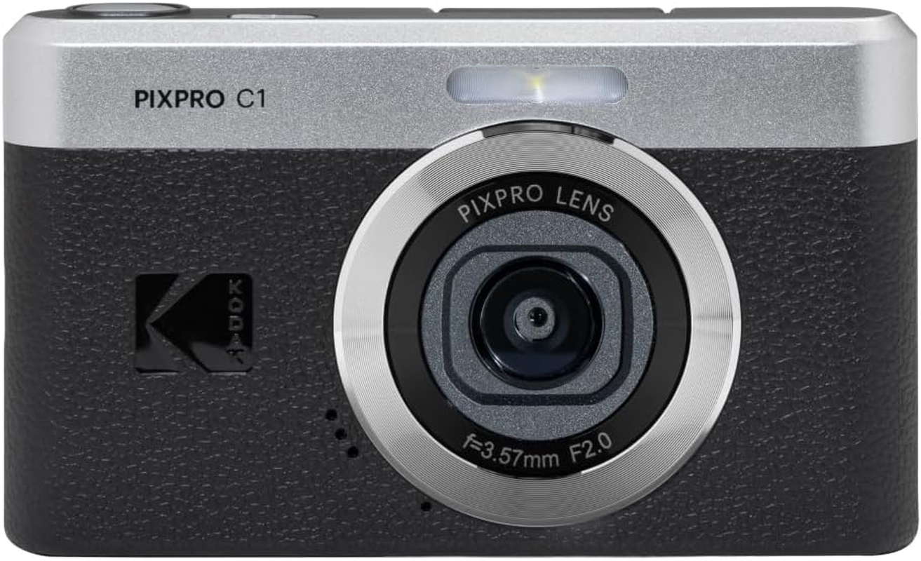 Kodak Pixpro C1 &ndash; Ultra-Compact Digital Camera | 13MP BSI CMOS, 4X Zoom, 2.8" LCD Screen, LED Flash &ndash; Brown
