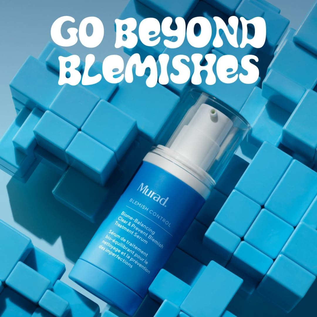 Murad Biome-Balancing Blemish Serum - Salicylic, Mandelic, Glutamic Acid - Helps Clear and Prevent Breakouts, Helps Clear Pores, Supports Skin Microbiome Balance - 30 Ml image number 3