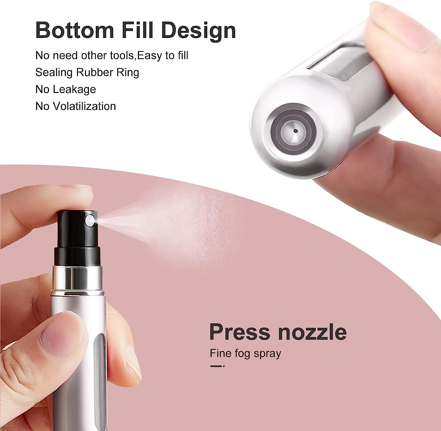 6 Pack Reayou Travel Portable Mini Refillable Perfume Atomizer Bottle,5 Ml Scent Pump Spray,6 Pieces Multicolored Perfume Dispenser Pump for Traveling and Outgoing image number 5