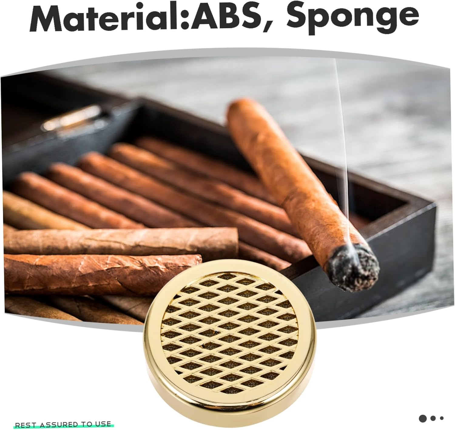 GOOHOCHY round Humidor Humidifier Sponge for Cigar Box Reusable Humidify Piece Maintains Optimal Humidity Fits Cigar Sizes image number 2
