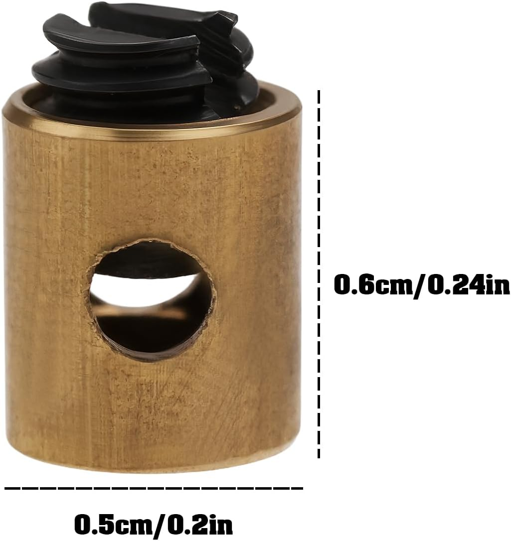 Ecsing 10X Throttle Brake Cable Stop Clamps 5X6Mm for Go Kart Dirt Bike ATV Cable Lock End Pins