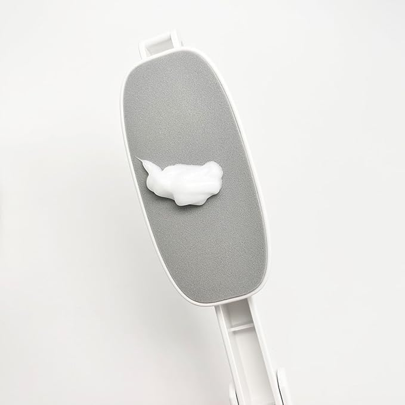 2Pcs Folding Lotion Applicator for Back,Long Handled Back Lotion Applicator,Back Cream Applier for Senior,Sunscreen Applicator for Back Foldable,Back Applicator for Cream (Grey,Rose Red)