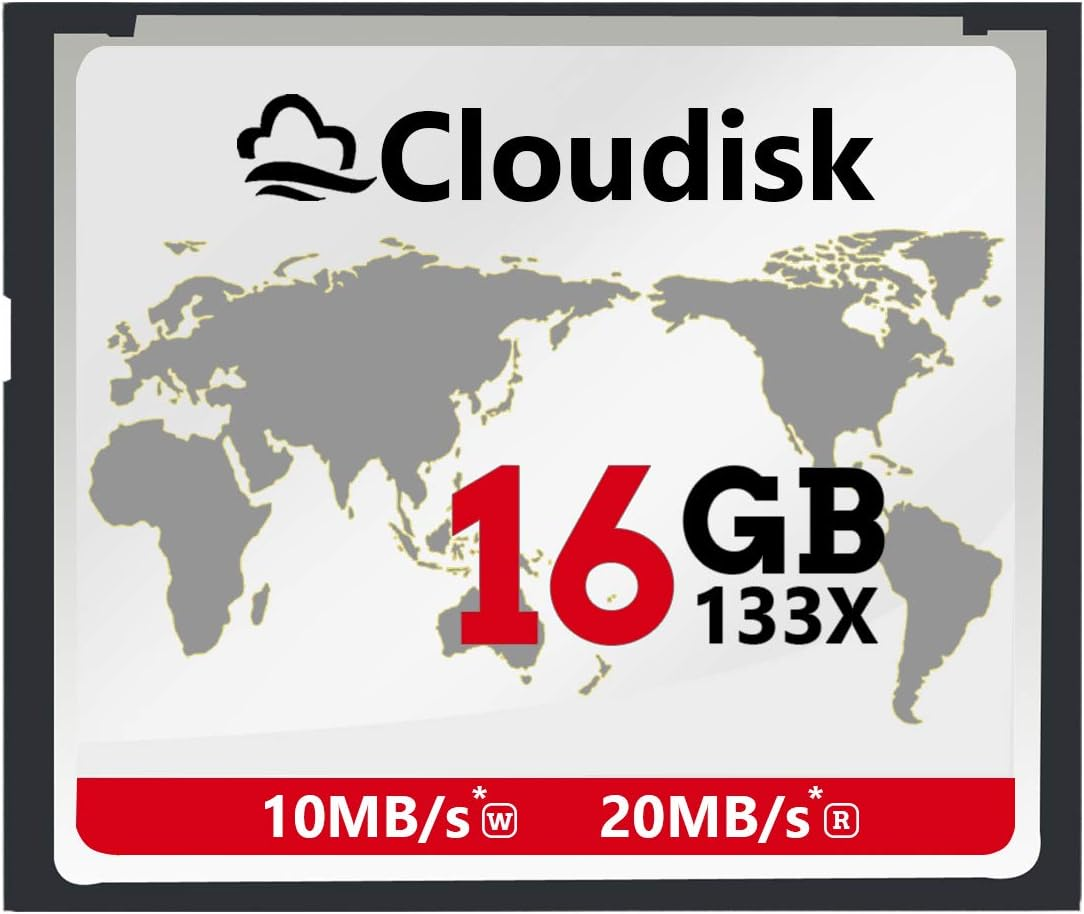 Cloudisk Compactflash Card CF 2.0 Card Performance for DSLR Camera, Vintage Digital Camera and Industry Equipment (16GB, 2-Pack) image number 2