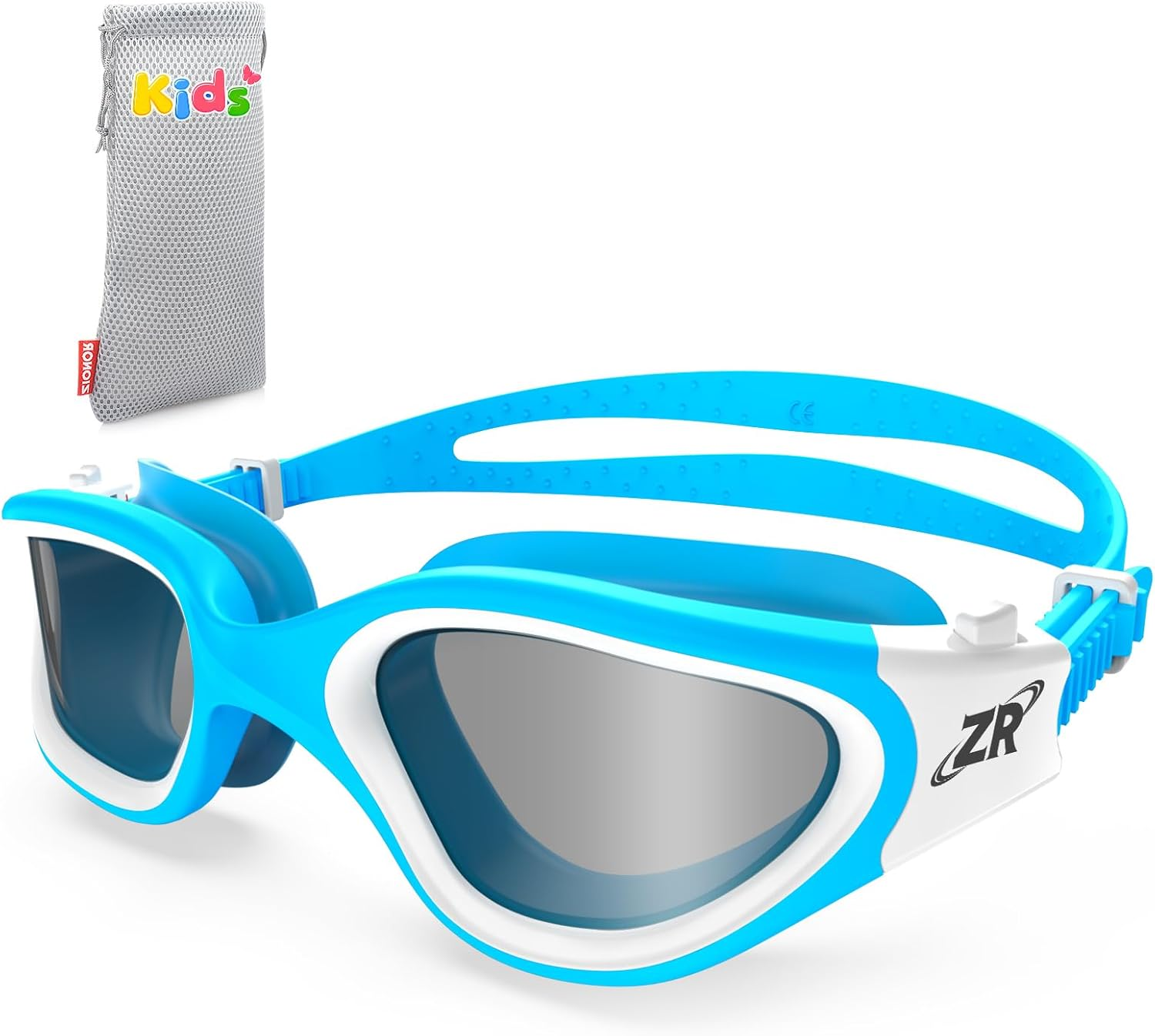 ZIONOR Kids Swim Goggles, G1MINI Polarized Swimming Goggles Comfort for Age 6-14