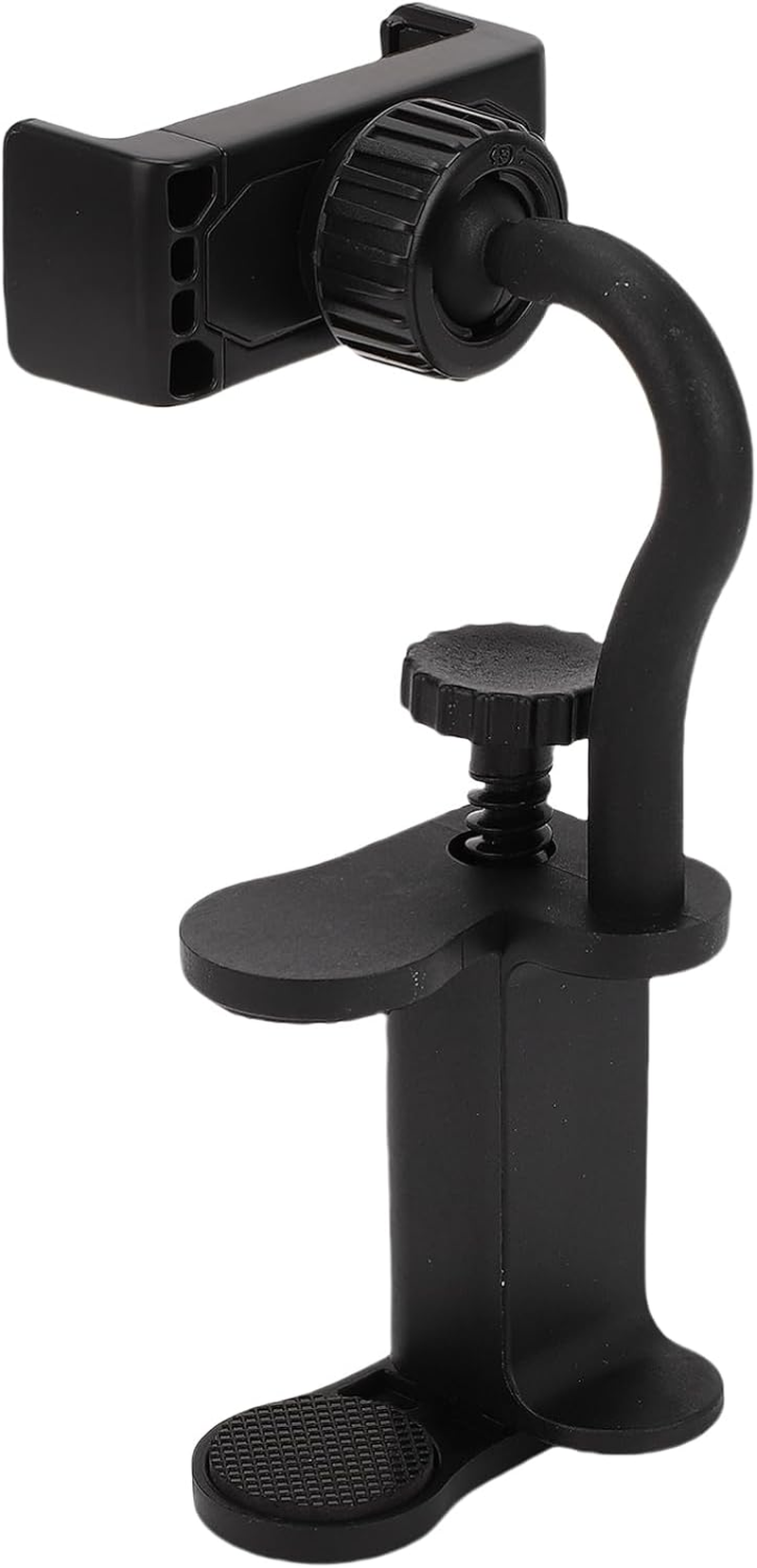 POENVFPO Guitar Phone Holder, Adjustable & Rotatable, Suitable for Smart Phones & Necks of Stringed Instruments, Black image number 5