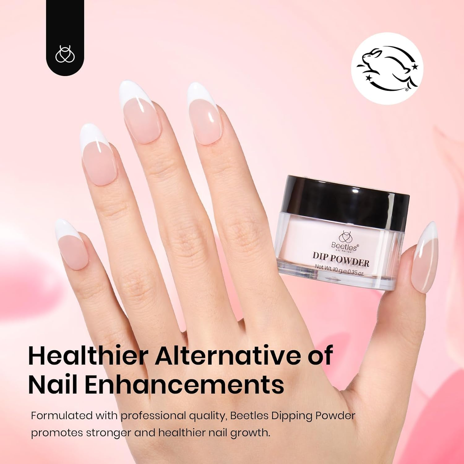 Beetles Dip Powder Nail Kit, 6 Colours Nude Pink Brown Starter Set, All Season Nail Dipping Powder Kit, No Lamp Needed DIY Salon at Home for Women image number 5