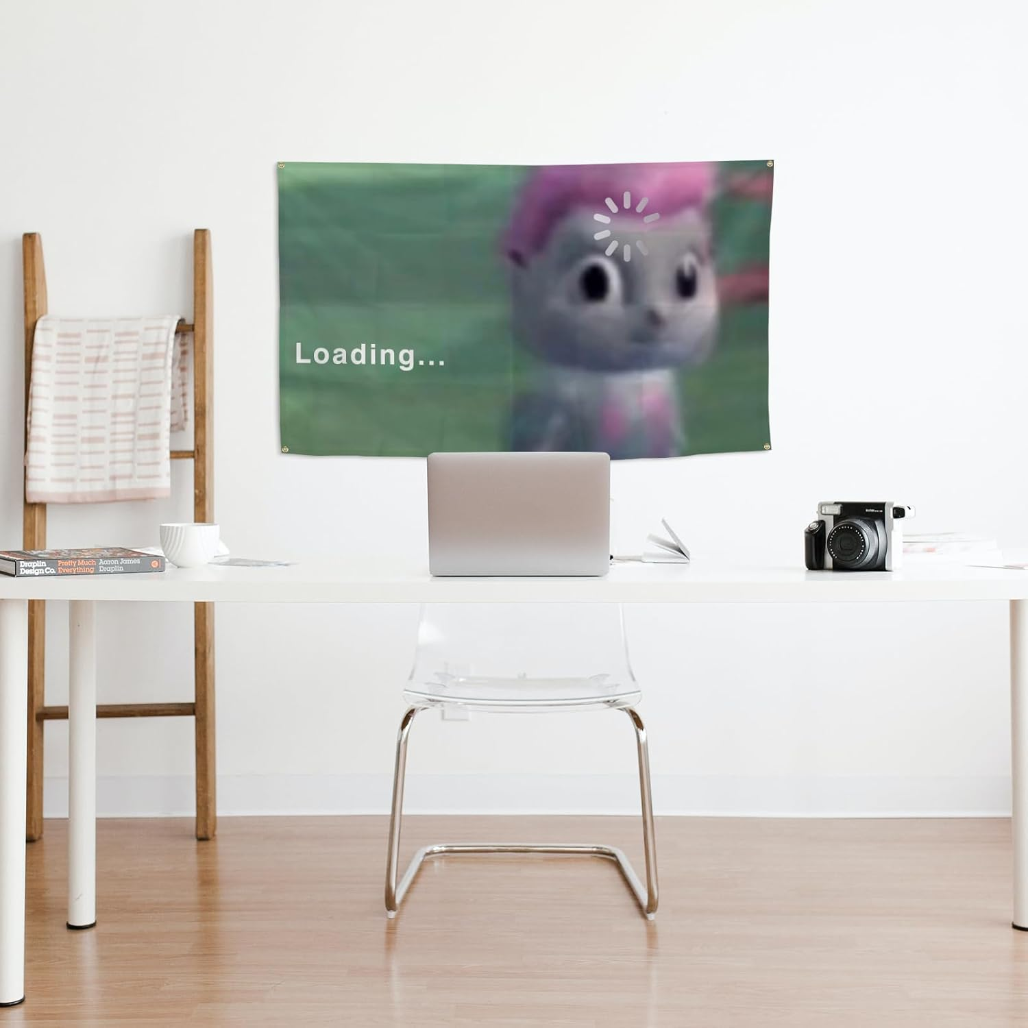 Bibble Meme Flag Tapestry Aesthetic Decorative Durable 3X5 Feet Flag Suitable for Indoor and Outdoor Decorate for College Dorm Room ,Parties, Travel, Filming, Events, Festivals Decor Wall Tapestry with 4 Brass Grommets image number 1