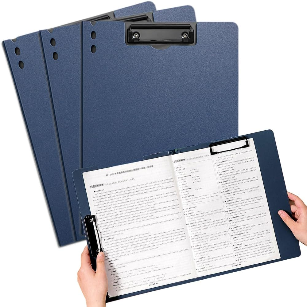 A4 Foldover Clipboard Folder, 4 Pcs File Folder with Cover for Document Management in Business, Office, School, Hospital image number 5