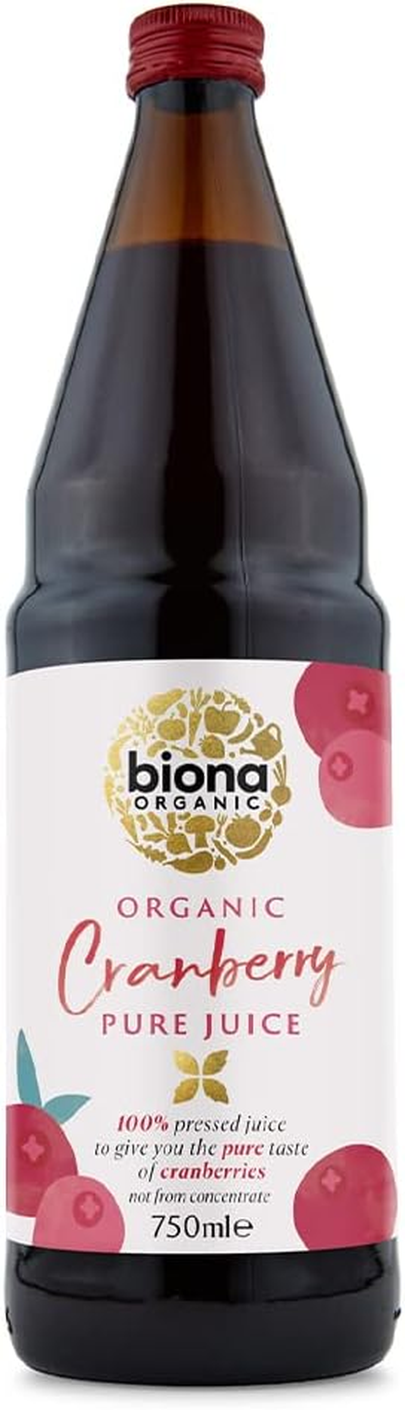 Biona Organic Cranberry Pure Super Juice 750 Ml image number 1