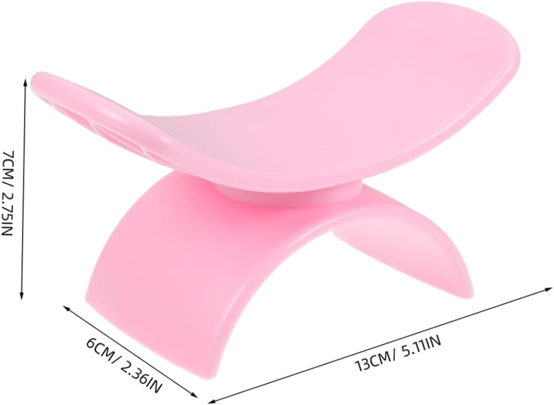 Ipetboom 2Pcs Portable Manicure Hand Rest Pillow Nail Art Hand Support Soft Nail Tech Cushion - Pink image number 6