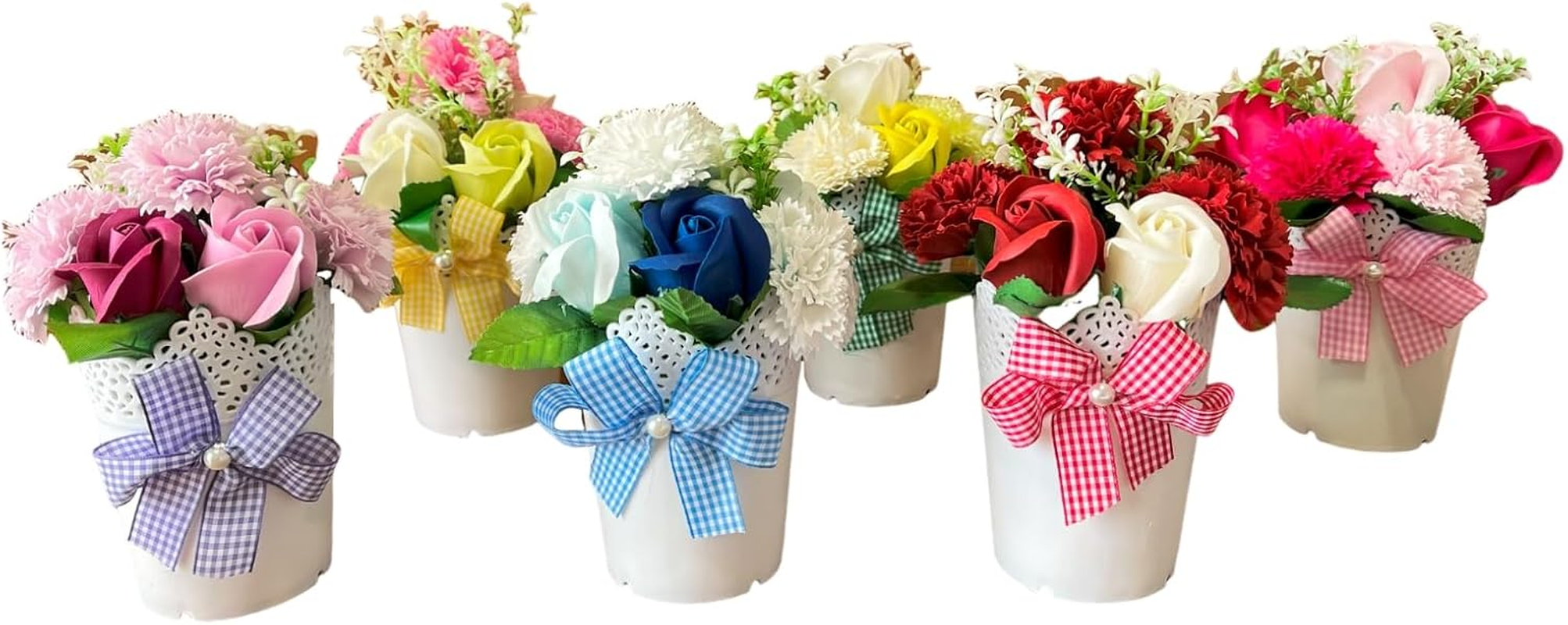 Q-FLA 751578 Soap Flower Fragrance Arrangement, S, Blue, Mother'S Day Gift image number 5