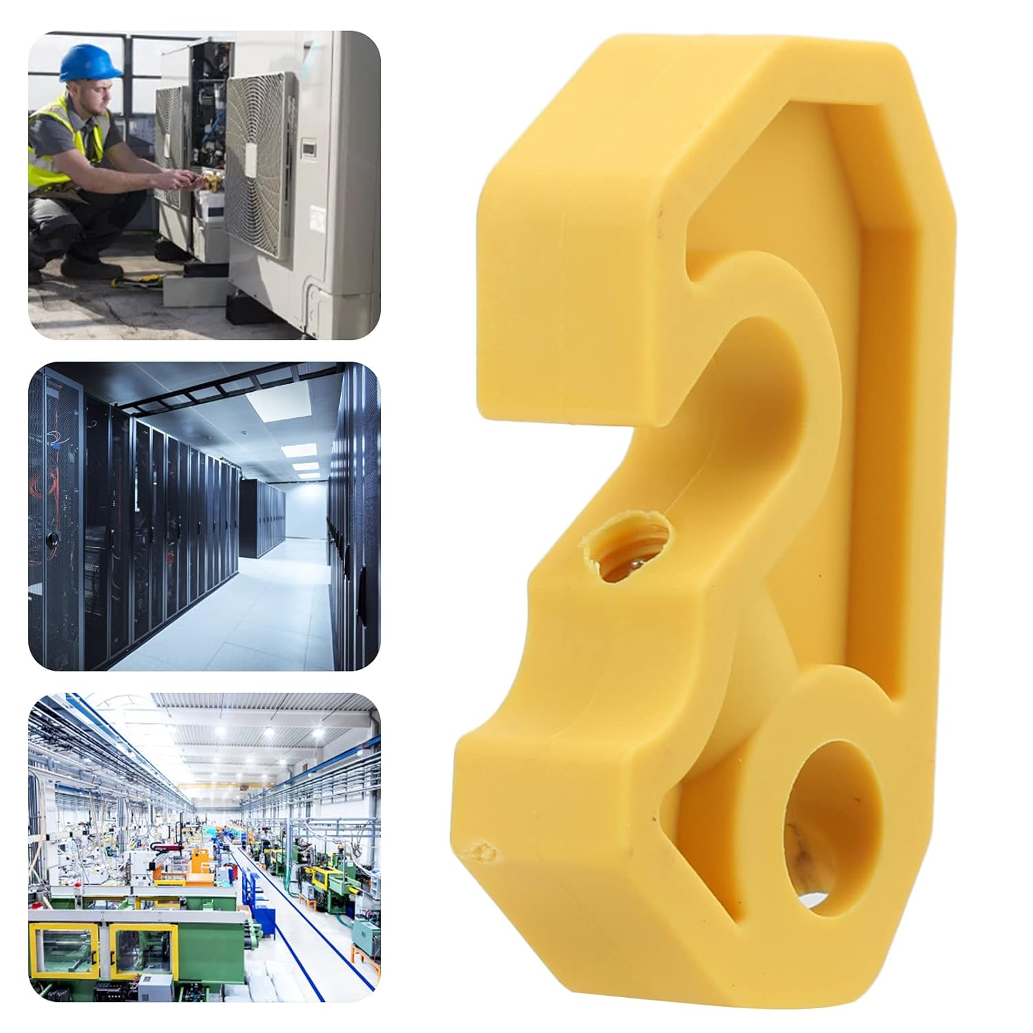 Breaker Lockout, Electrical Box Circuit Breaker Lockout Light Switch Lock Electrical Panel Lock Tagout Breaker Box Lock for Air Switch Lockout image number 6