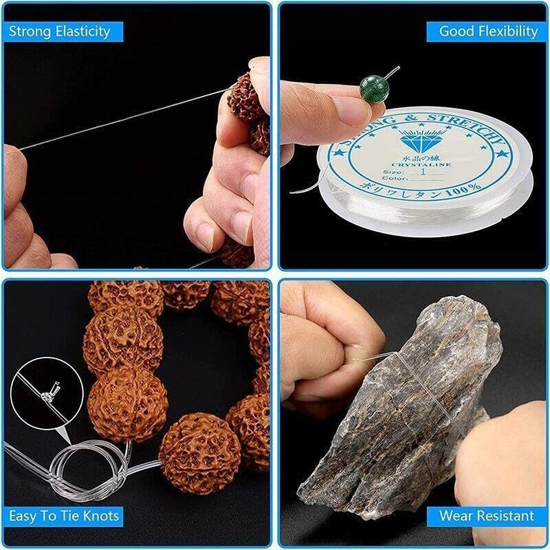 AIMALL Super Stretch Elastic Cord String Beading Crystal Line DIY Jewelry Bracelet Rope 0.6 MM