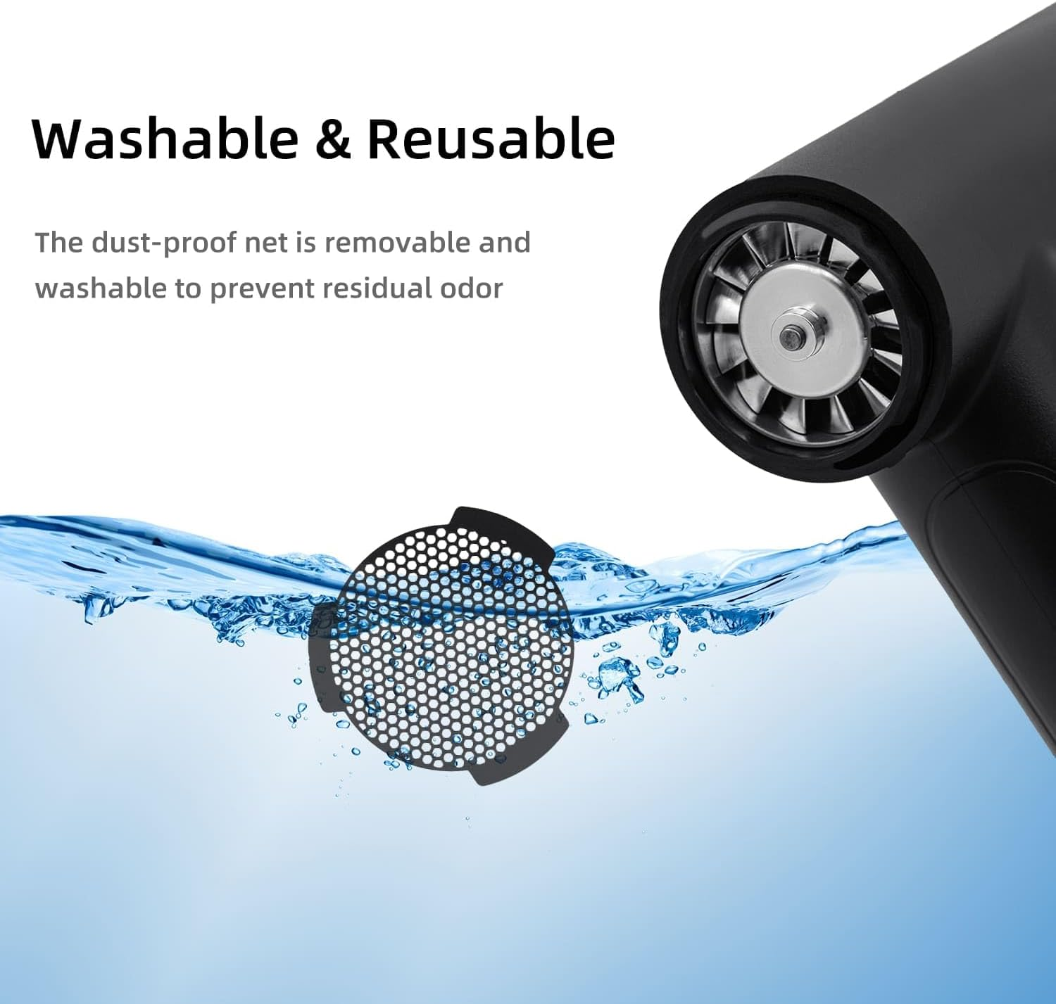 Mcbazel Portable Compressed Air Duster Blower,Mini Electric 100000 RPM Air Duster Blower,With IP65 Water-Proof Construction Ldeal for Tech Cleaning, Computer Keyboard, Inflation & More image number 4