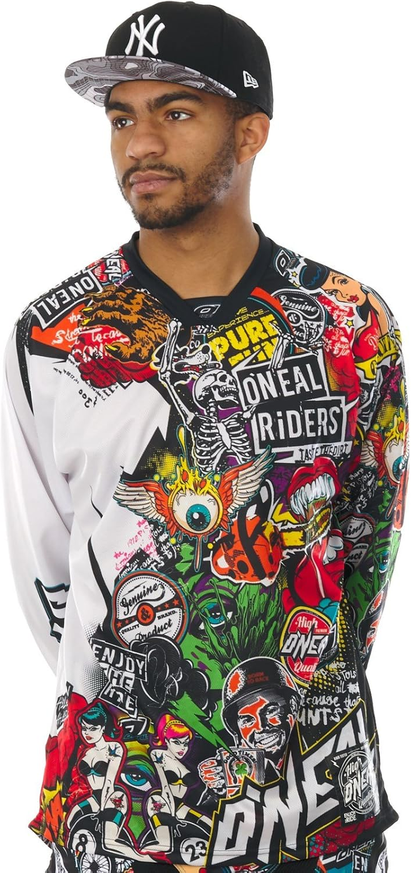 O'NEAL 0023-102 Mayhem Crank Men'S Jersey (Black/Multi, Small) image number 5