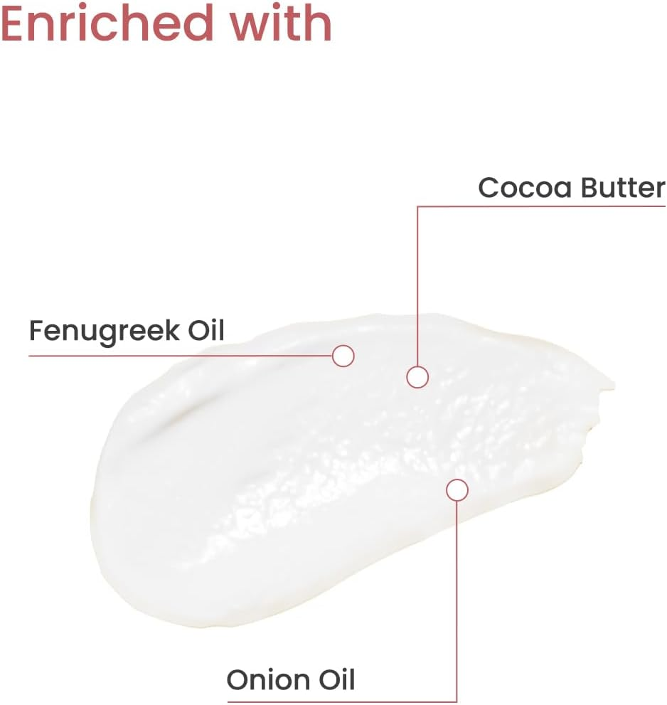 Earth Rhythm Repairative Hair Butter Mask with Onion Oil for Hairfall & Regrowth | Contains Cocoa Butter, Fenugreek|Men & Women| Sulphate & Paraben Free - 100Ml