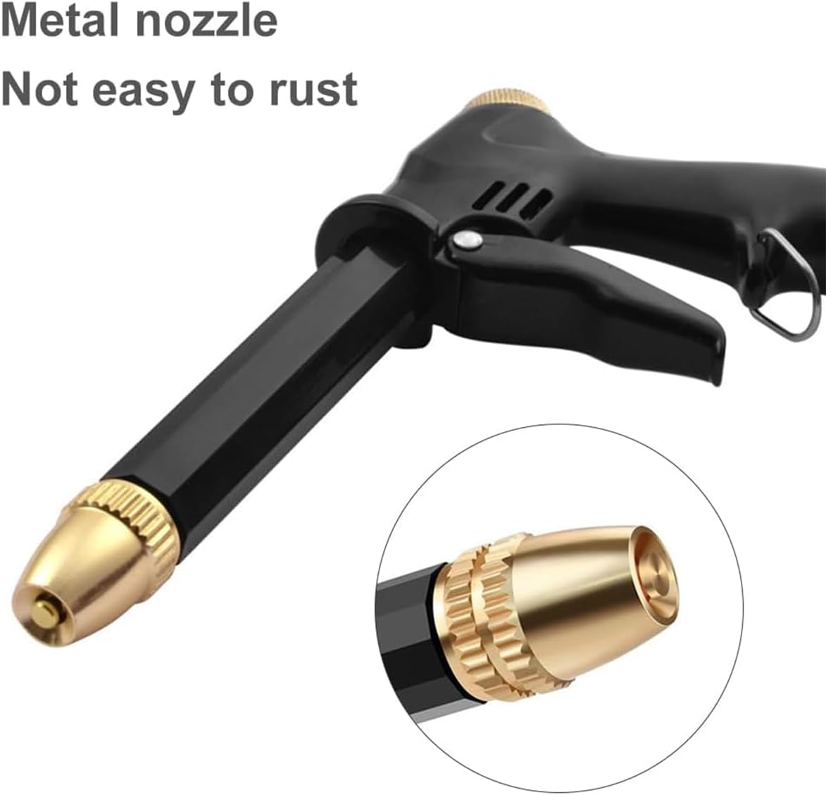 AIMALL High Pressure Car Wash Water Gun Set with Foam Bottle and Antifreeze PVC Hose | Adjustable Spray Nozzle for Car Cleaning Garden Watering Vegetables Flowers image number 6