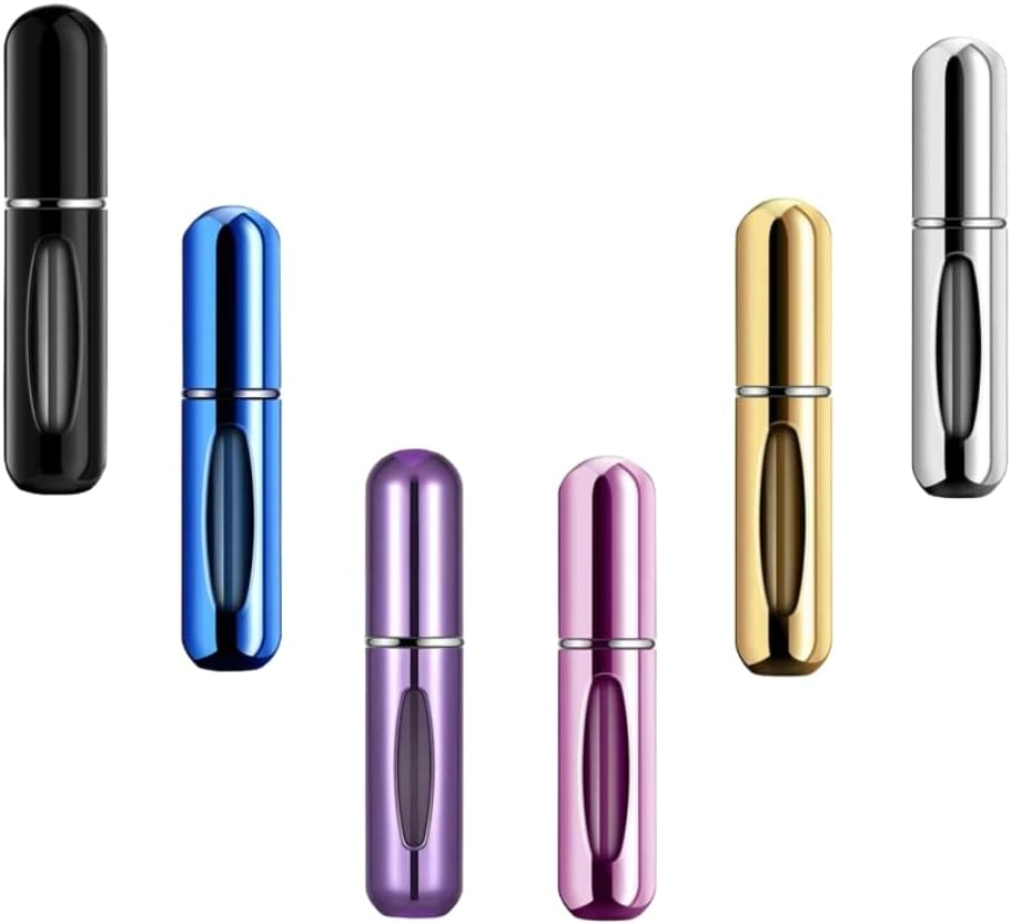 Portable Mini Refillable Perfume Atomizer Bottle, Travel Size Refillable Perfume Refill Bottle - Perfume Atomizer Refillables, Scent Pump Case, Small Perfume Spray 6 Pcs Pack of 5 Ml image number 6