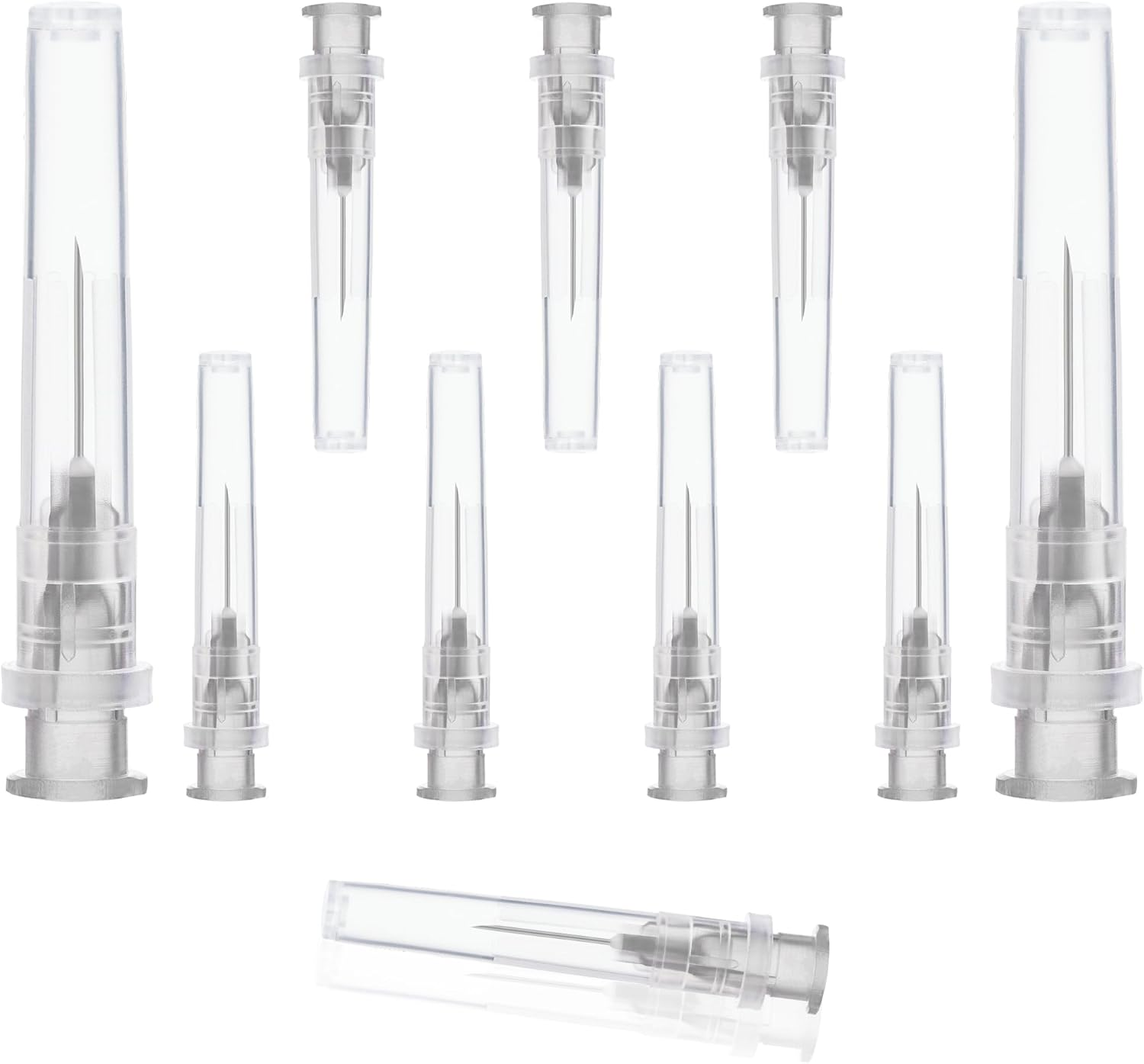 100Pcs Dispensing Syringe Needle Individually Wrapped Sterile Disposable Luer Lock Needle Tips for Science, Lab Experiments, and Craft Use (27G-13Mm) image number 1