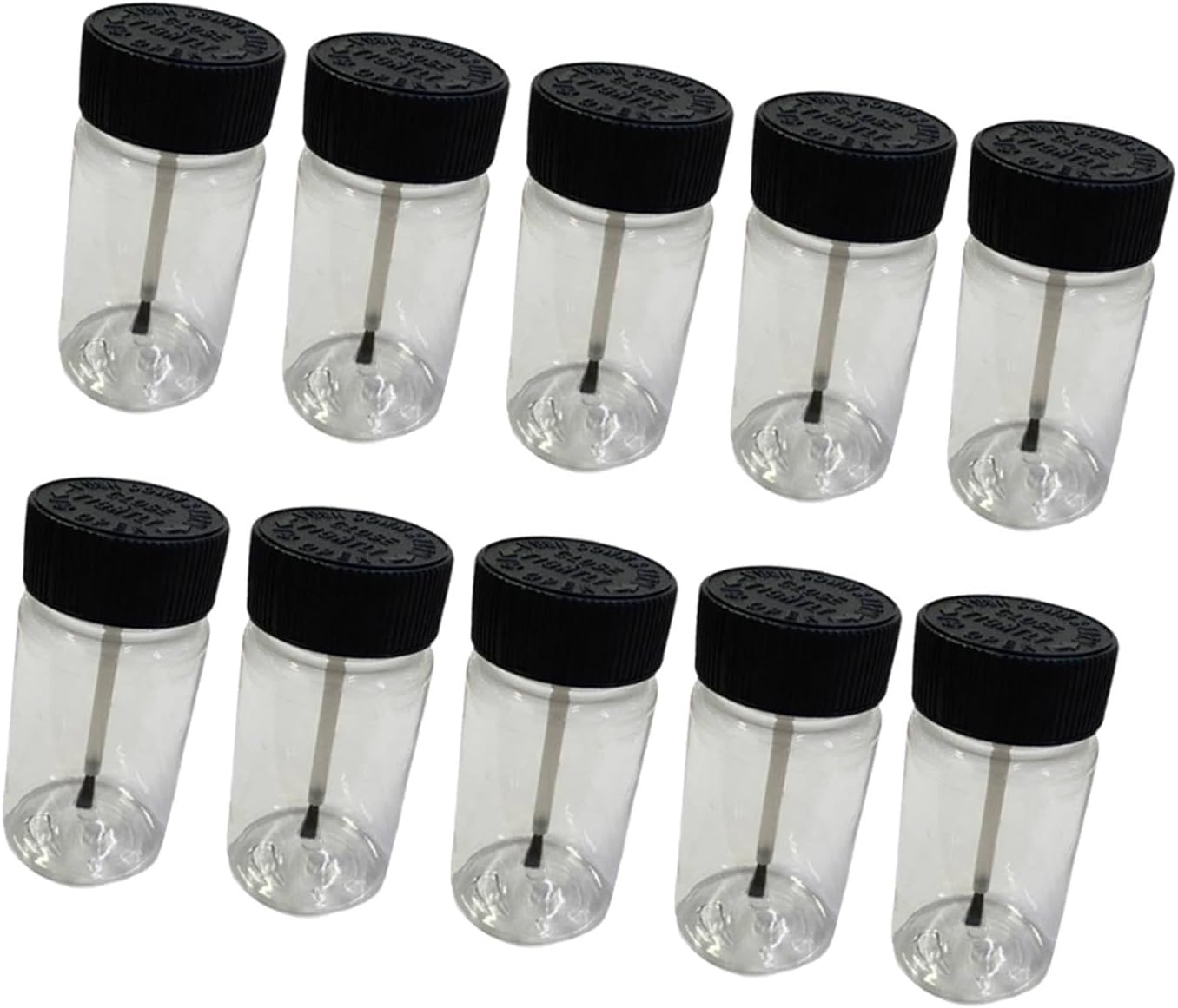 10X Paint Touch up Bottle Empty Touch up Paint Bottles 2 Oz Fluid Capacity with Brush and Lid Leftover Paint Containers image number 2