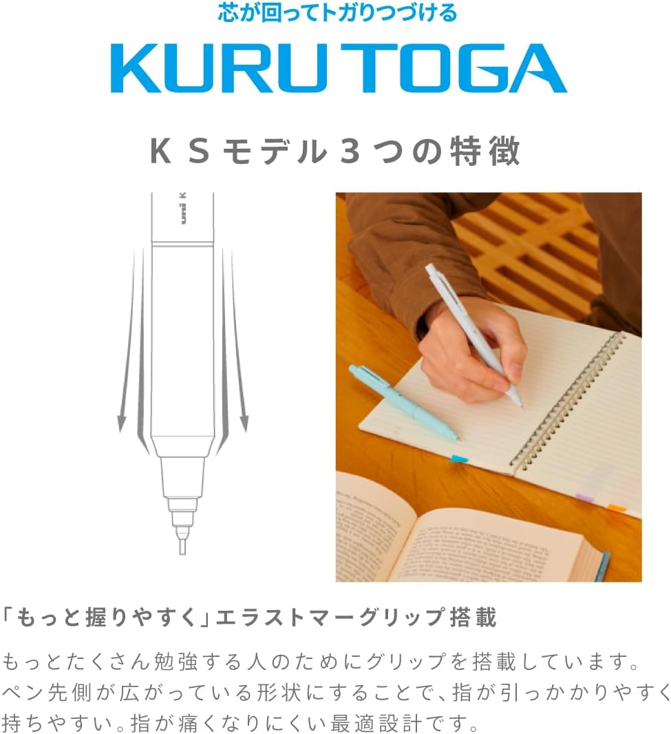 Mitsubishi Pencil Mechanical Pencil Kurutoga KS 0.5 Black M5KS1P.24
