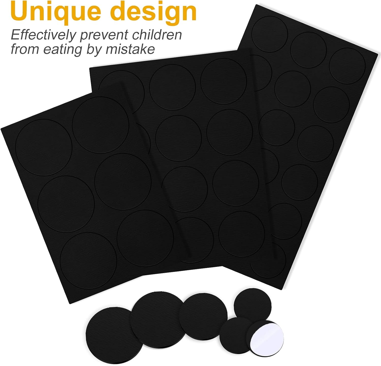 72 Pieces Crafts Magnets Glass Set round Fridge Magnets with Adhesive Backing and Transparent Clear Glass Cabochons for DIY Refrigerator Magnets Crafts Pendants (0.8 Inch, 1 Inch, 1.2 Inch) image number 4