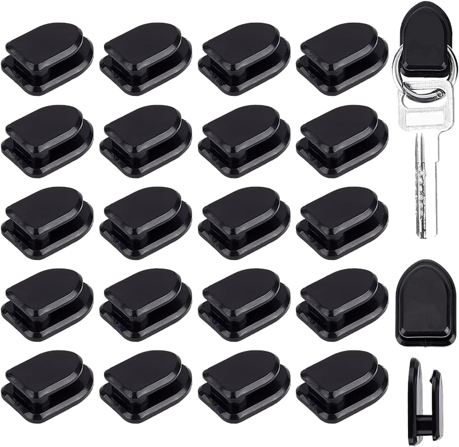 Xinghonyac 20 Pcs Car Seat Back Hidden Hook, Multi-Functional Car Mini Hooks, Self-Adhesive Car Dashboard Hook Wall Hooks for Hanging Towel, Hat, Bag, Data Cable, Keys image number 5