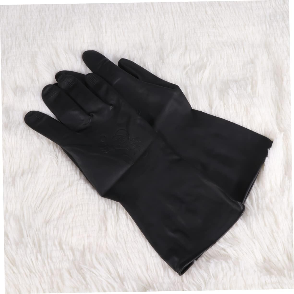 2Pairs Barber Gloves Hair Dye Protection Gloves for Women Men Heat Resistant Hair Shampoo Reusable Salon Tools image number 1