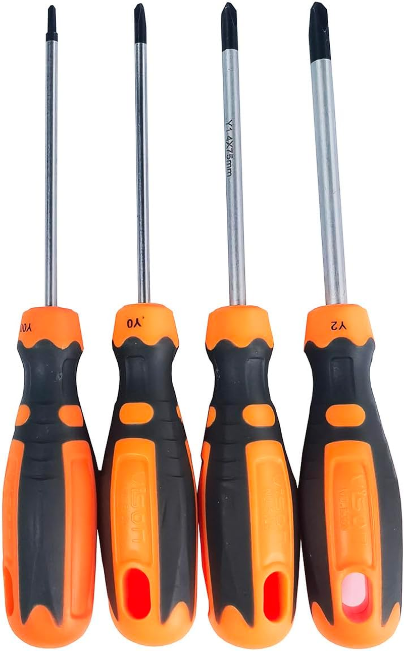 4-Piece Tri Wings Screwdriver Y00 (2.0 Mm) Y0 (3.0 Mm) Y1 (4.0 Mm) Y2 (4.0 Mm) Multifunctional Magnetic Y Screwdriver Set image number 4